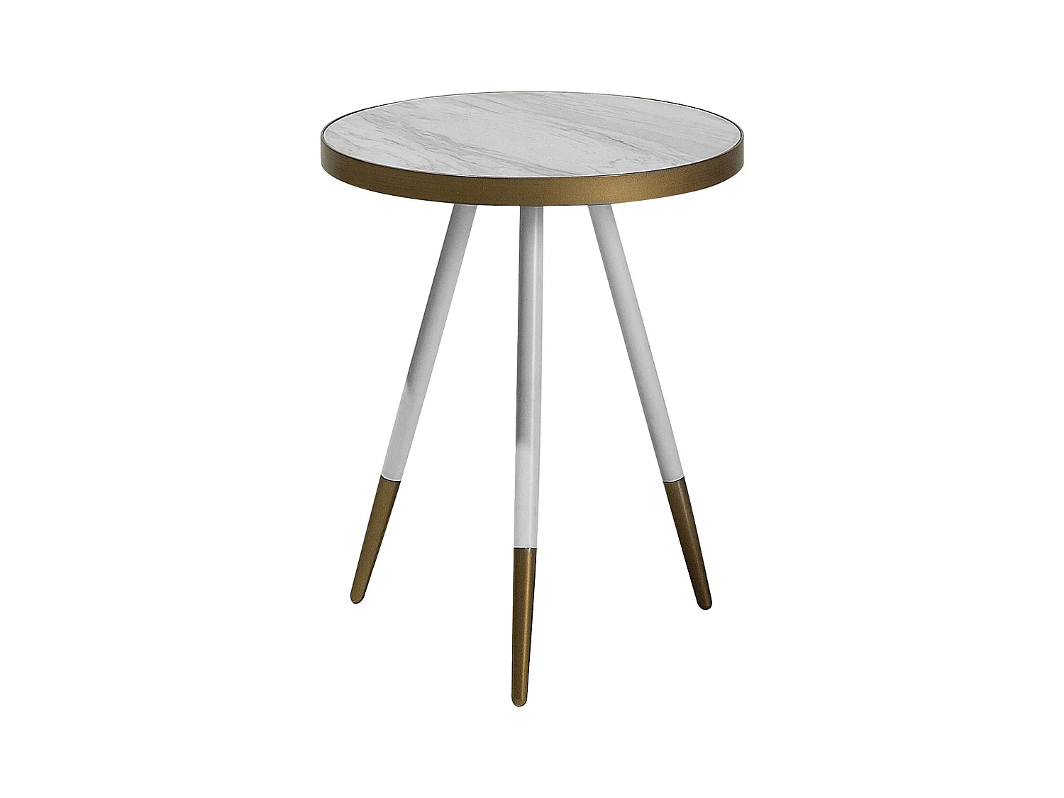Table d'appoint RAMONA Marbre blanc