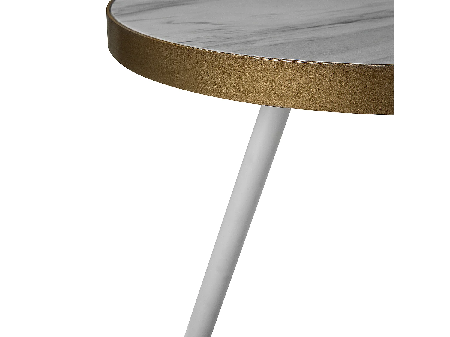 Table d'appoint RAMONA Marbre blanc