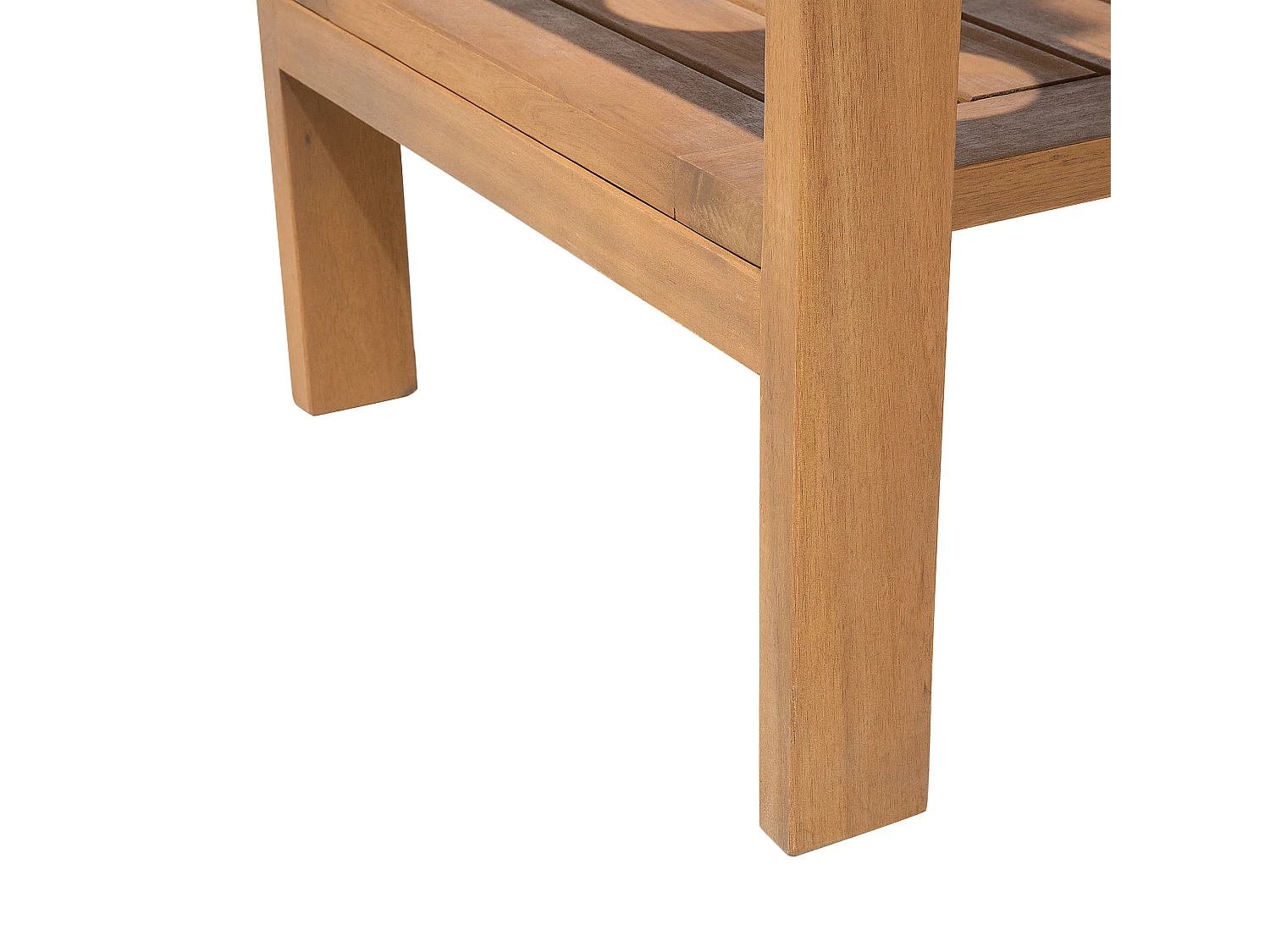 Küchenwagen 2 Etagen Akazienholz hellbraun rollbar mit 3 Getränkehaltern Sassari