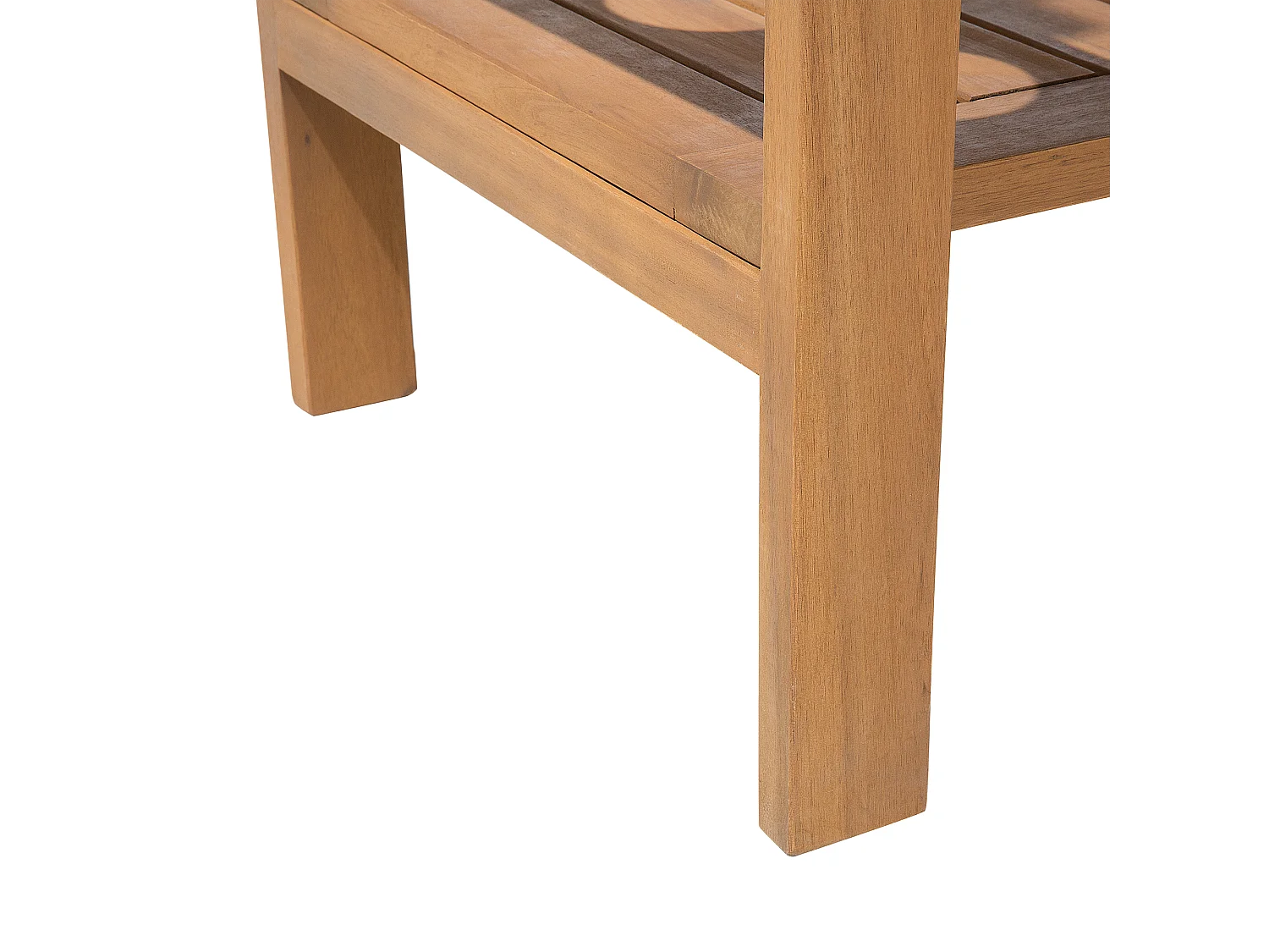 Küchenwagen 2 Etagen Akazienholz hellbraun rollbar mit 3 Getränkehaltern Sassari