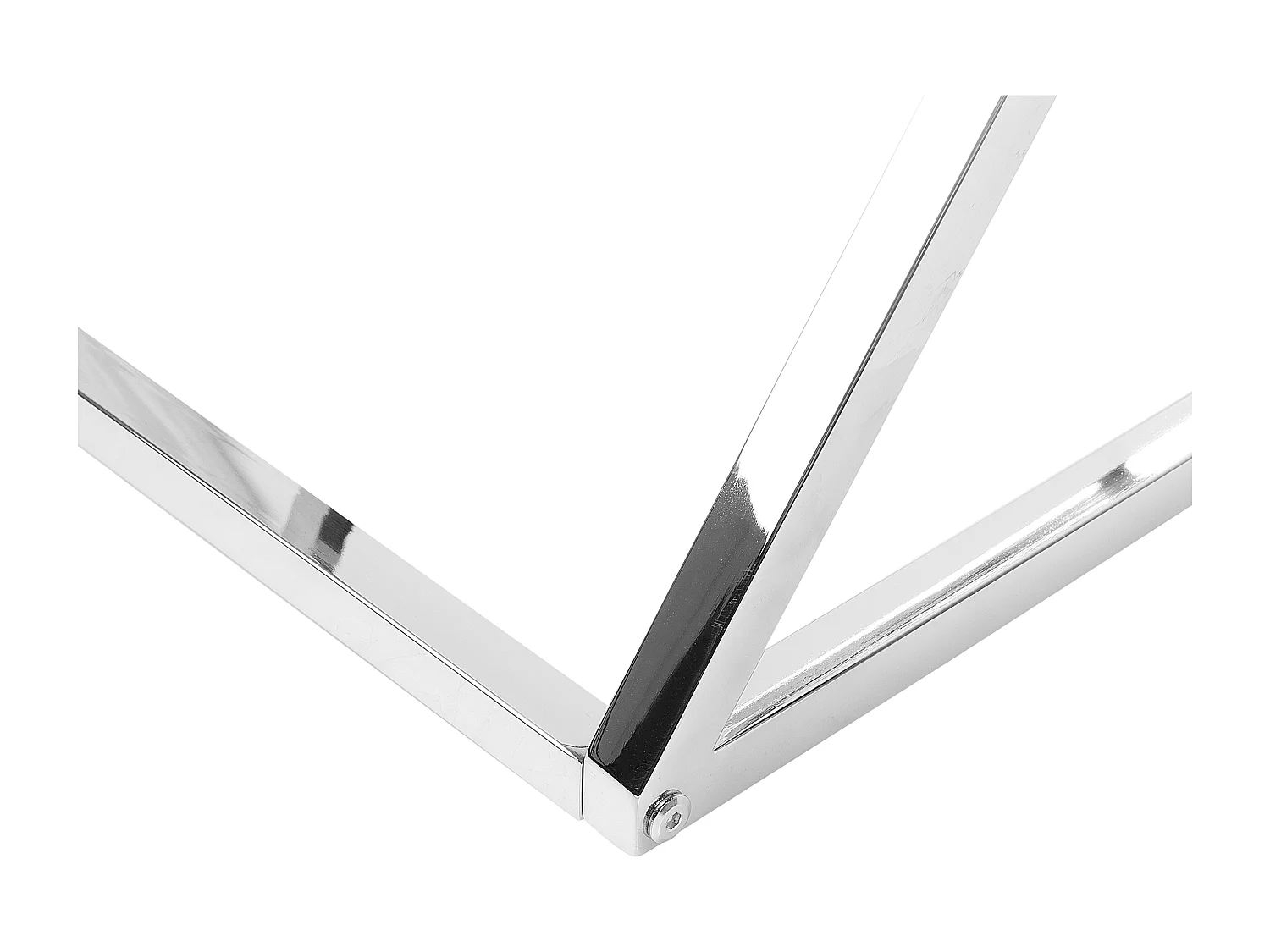 Bijzettafel BEVERLY Glas Zilver