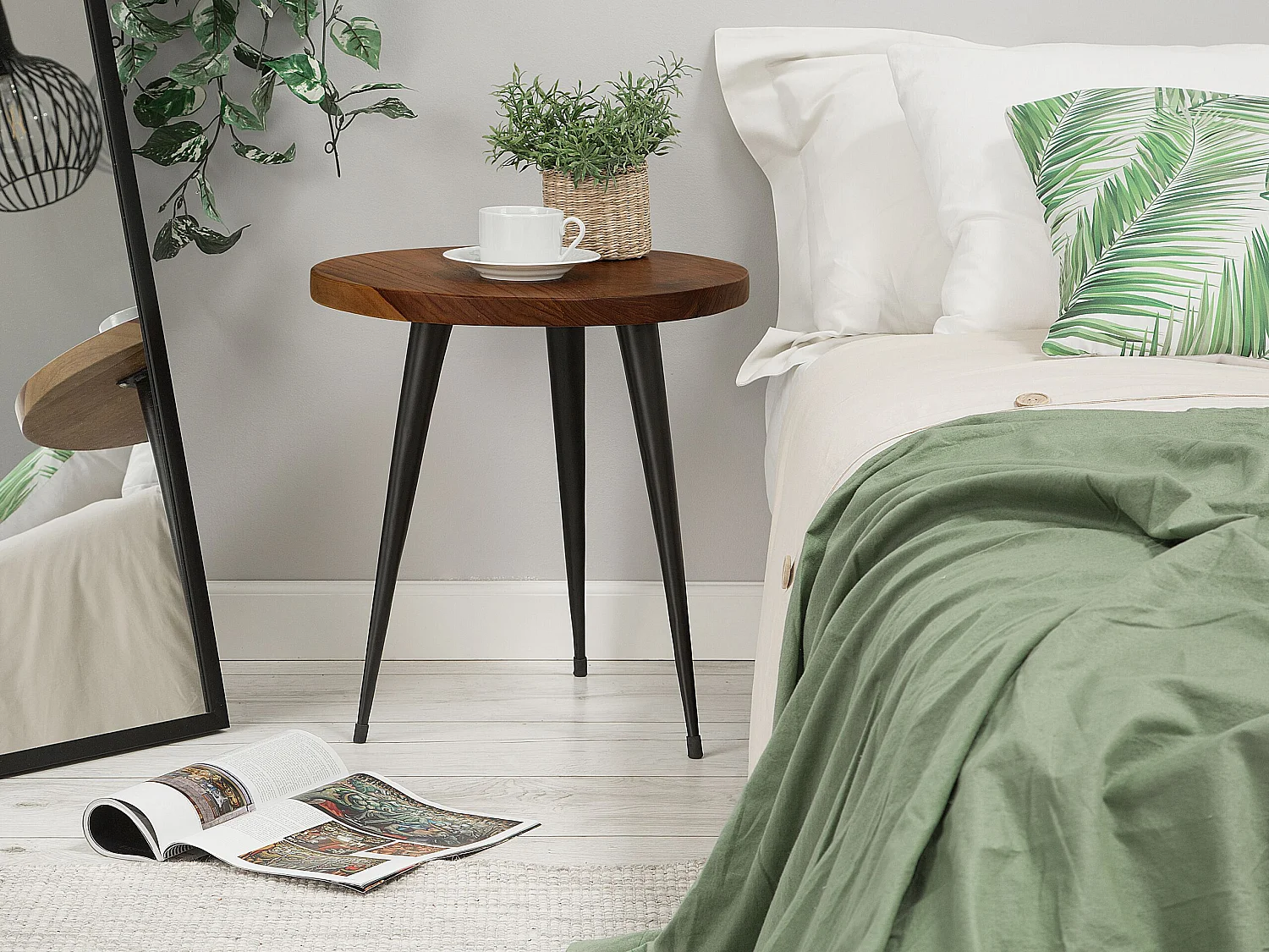 Table d'appoint DETAH Teck Marron foncé