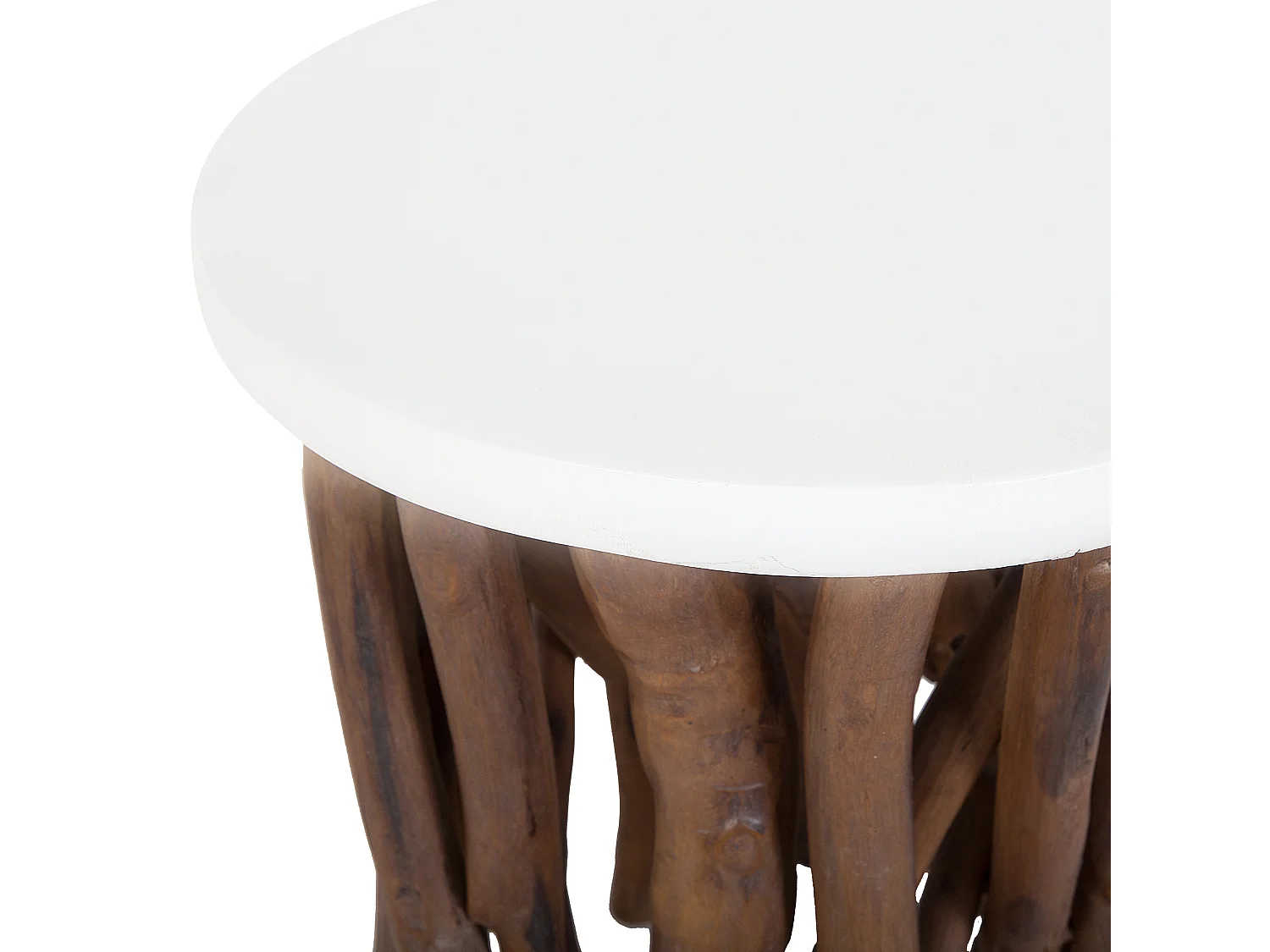 Table d'appoint HOUMA Blanc