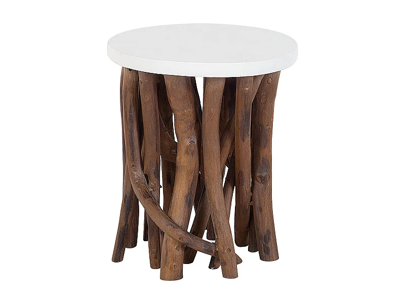 Table d'appoint HOUMA Blanc