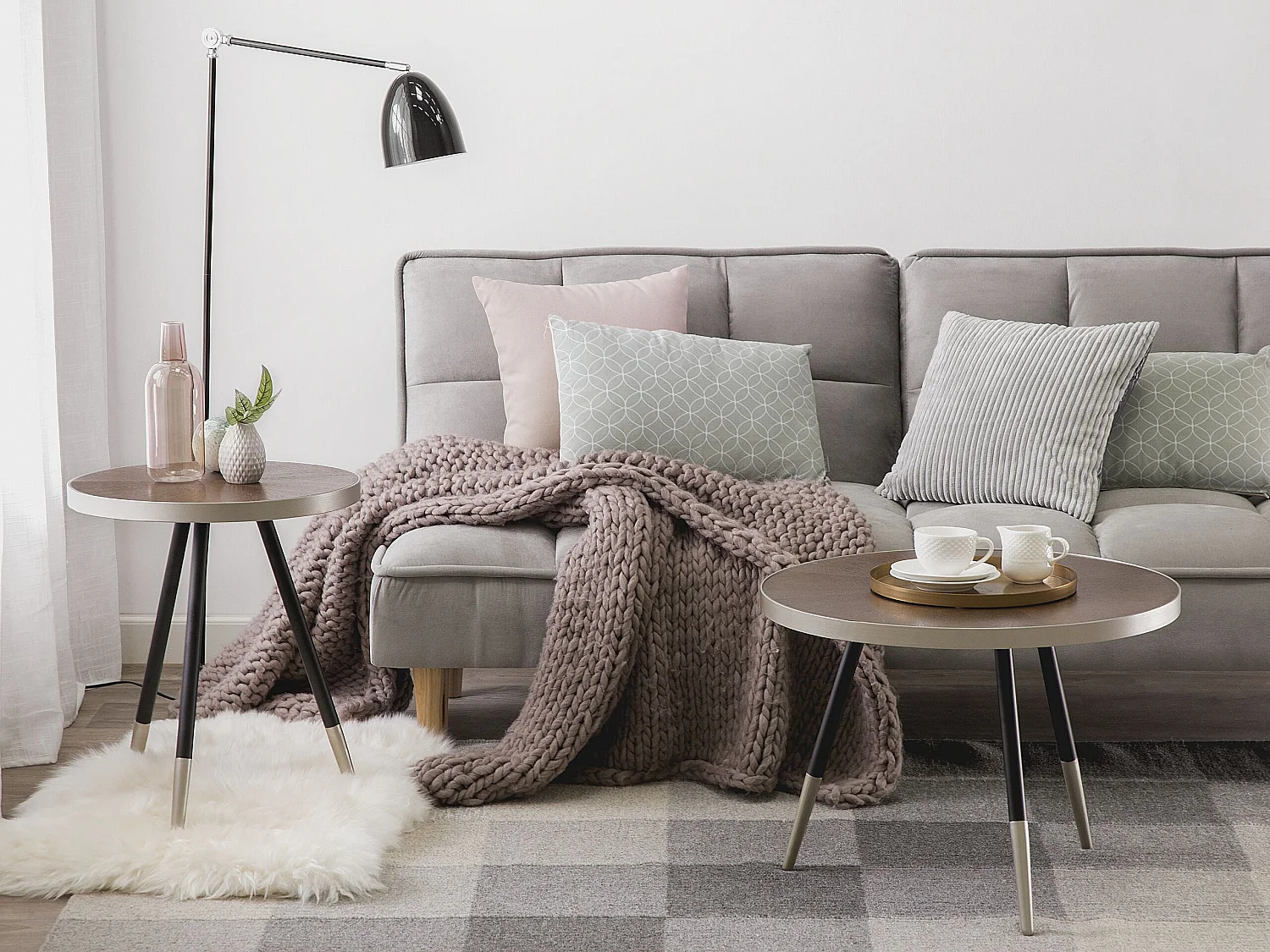 Tavolino RAMONA Argento