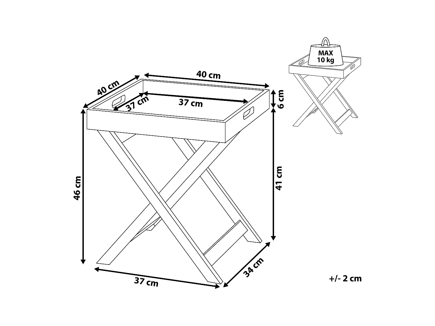 Mesa de centro CHESTER Gris