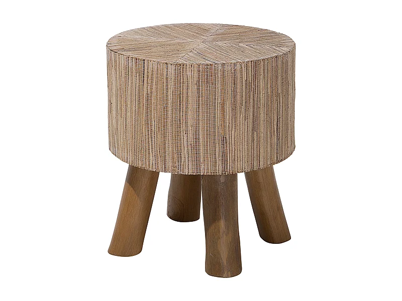 Table d'appoint TULITA Teck Marron clair