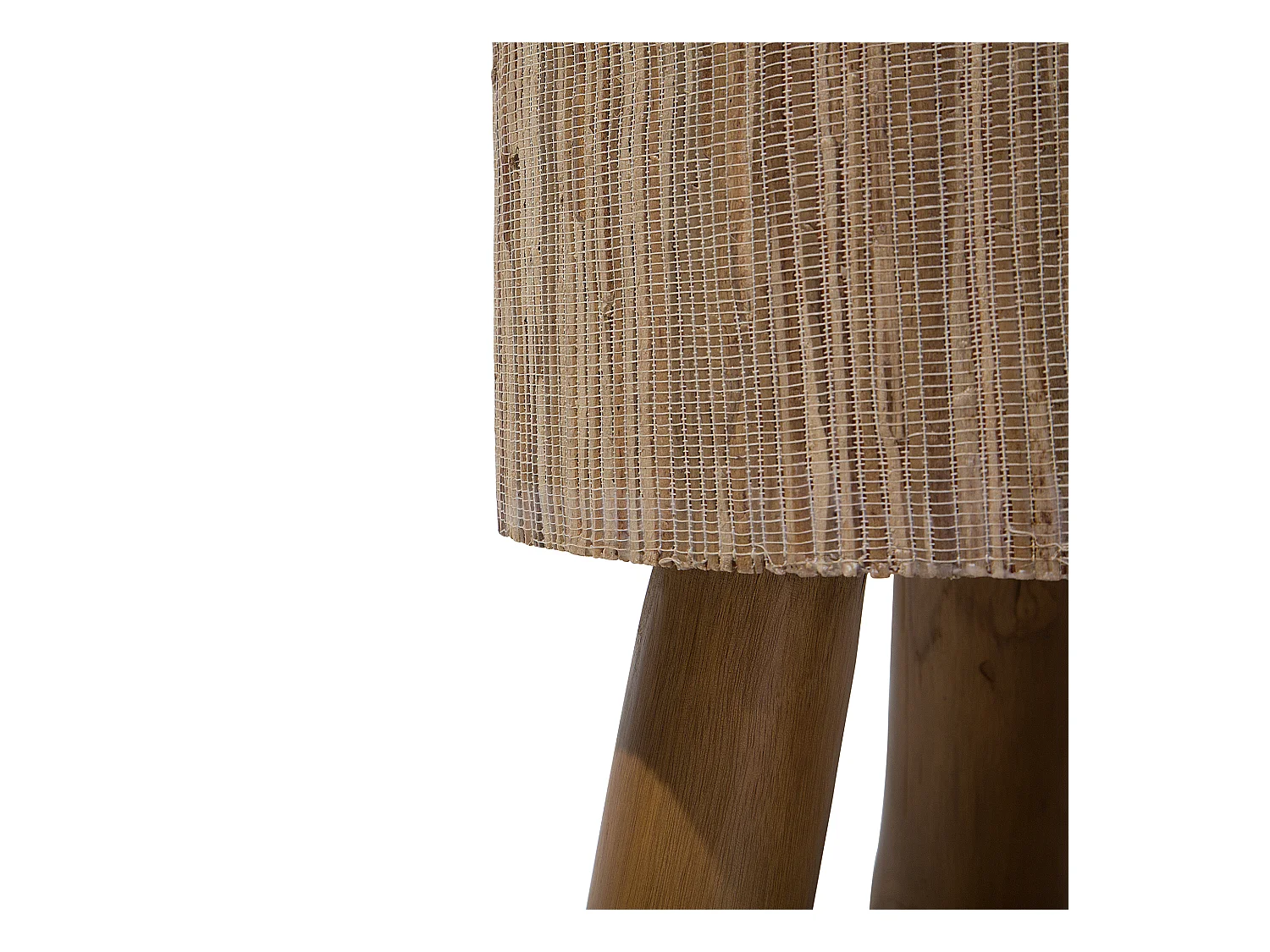 Mesa de apoio TULITA Madeira de teca Castanho claro