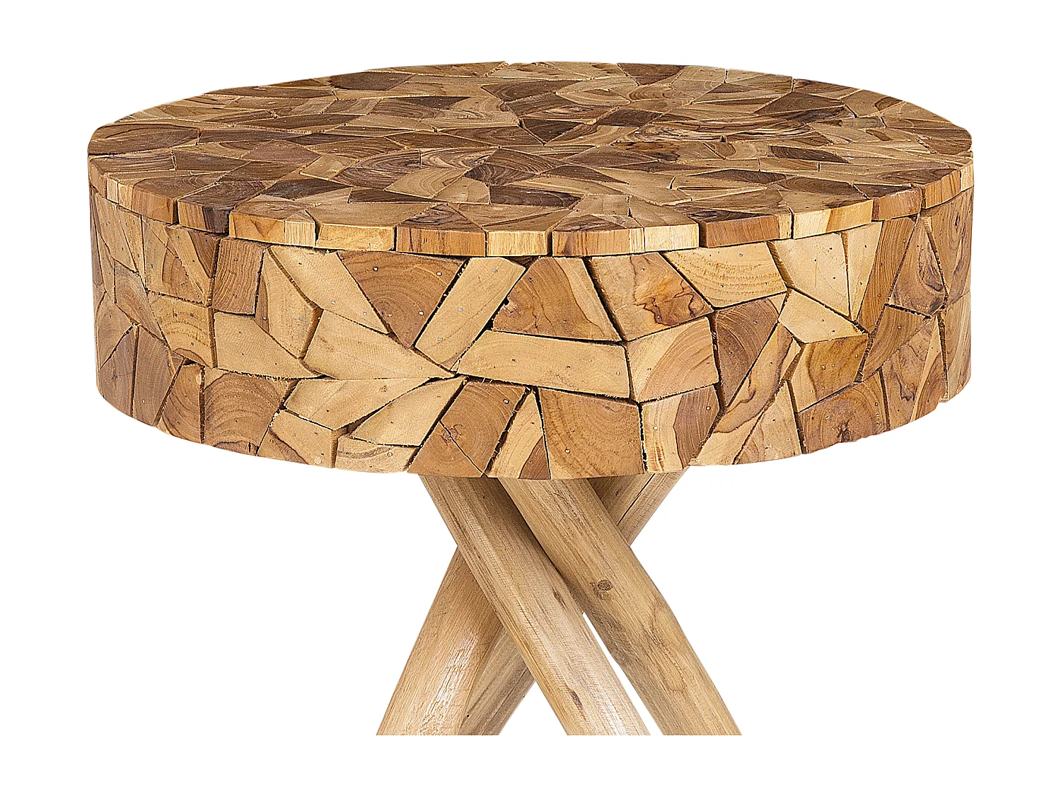 Table d'appoint THORSBY Teck Marron