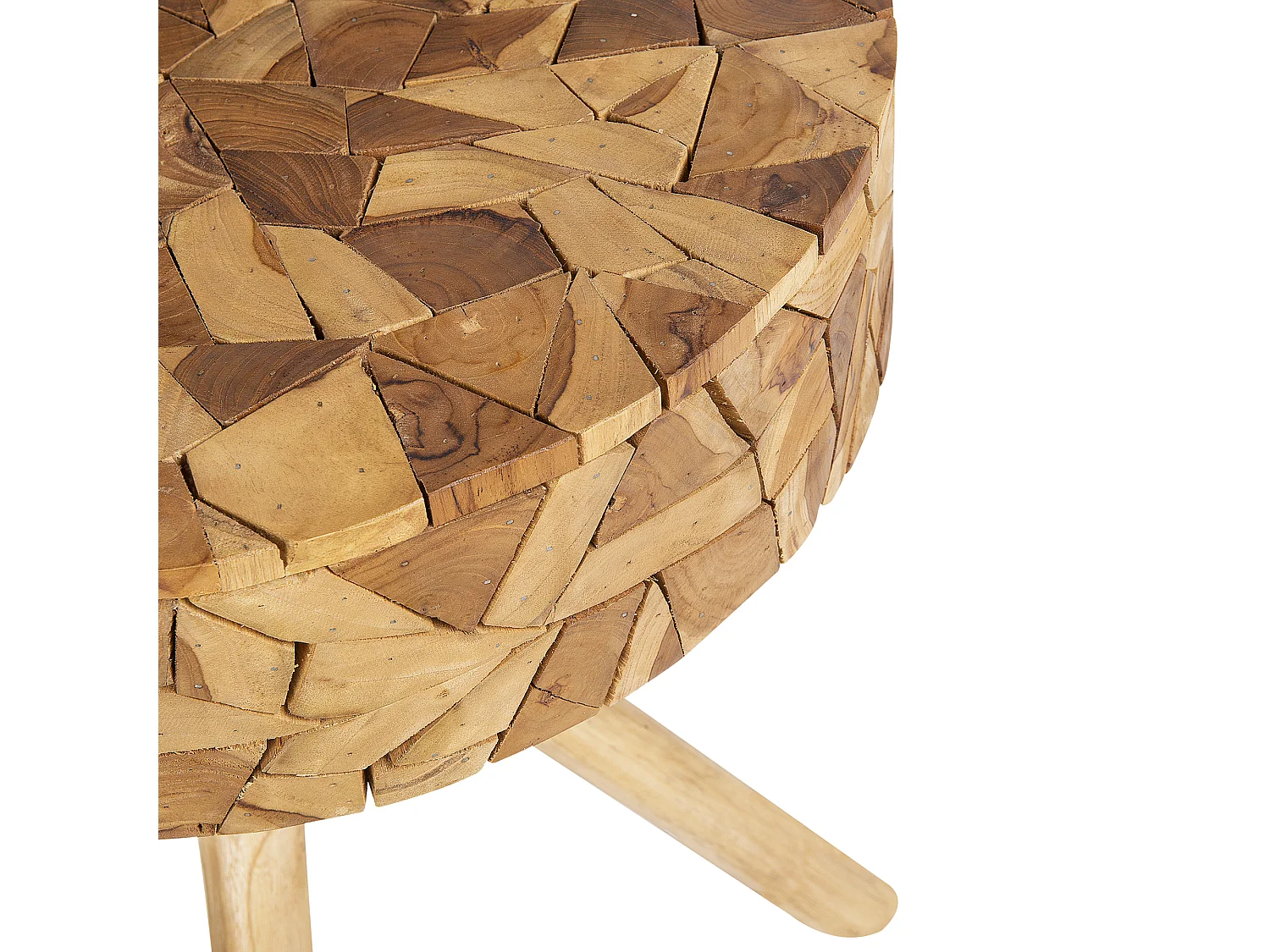 Table d'appoint THORSBY Teck Marron