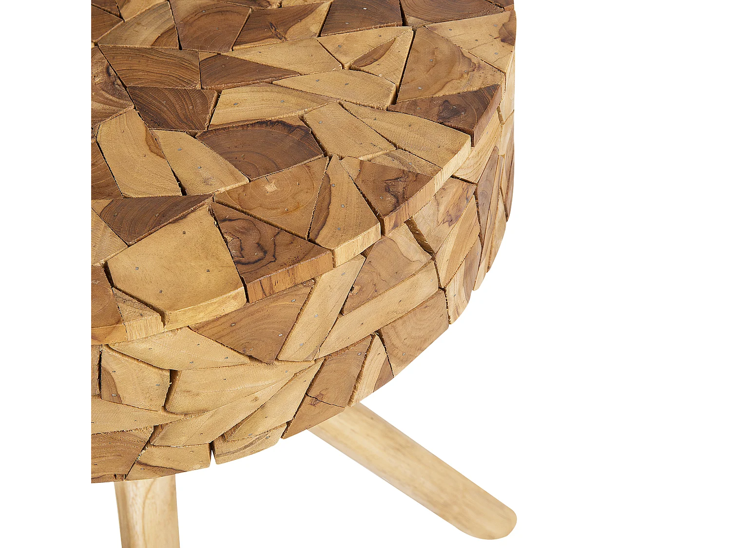 Table d'appoint THORSBY Teck Marron