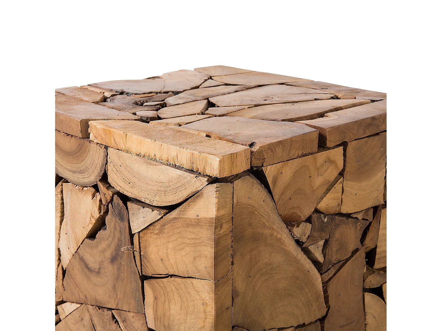 Table d'appoint NELSON Teck Marron