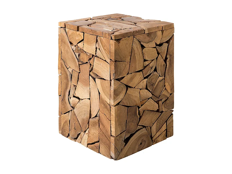 Table d'appoint NELSON Teck Marron