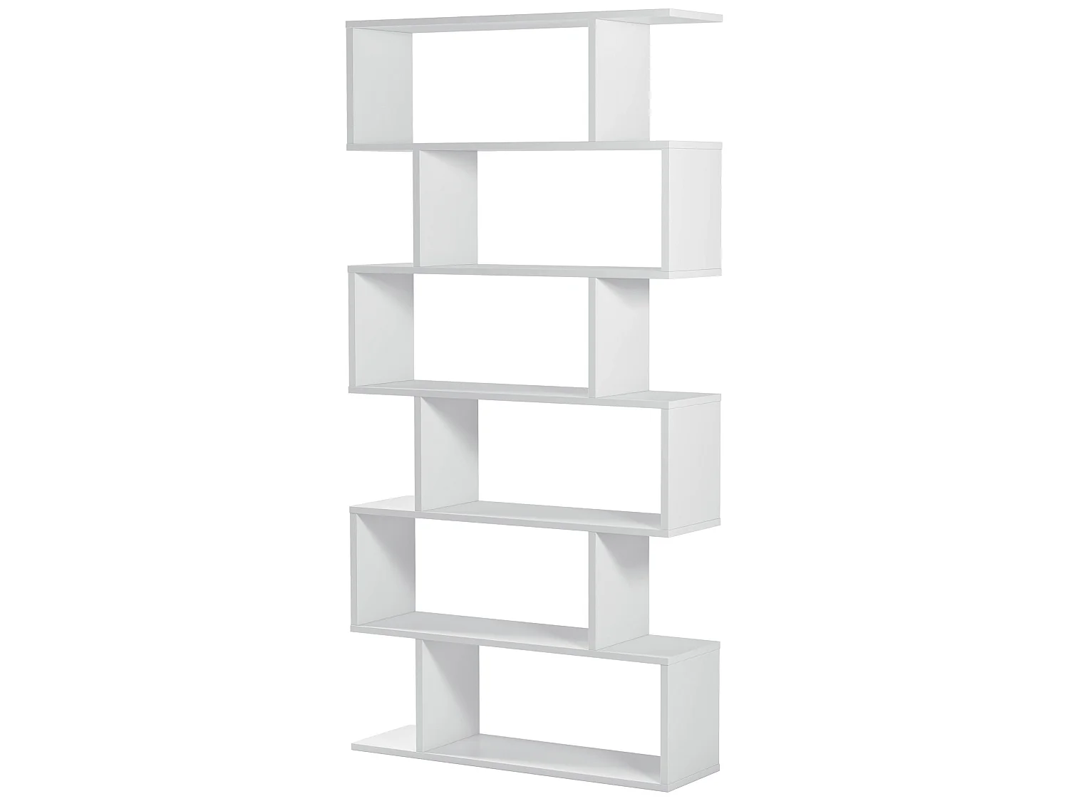 Étagère Bibliothèque Bolonia Couleur Blanche 12 emplacements, pour Salle à Manger ou Bureau