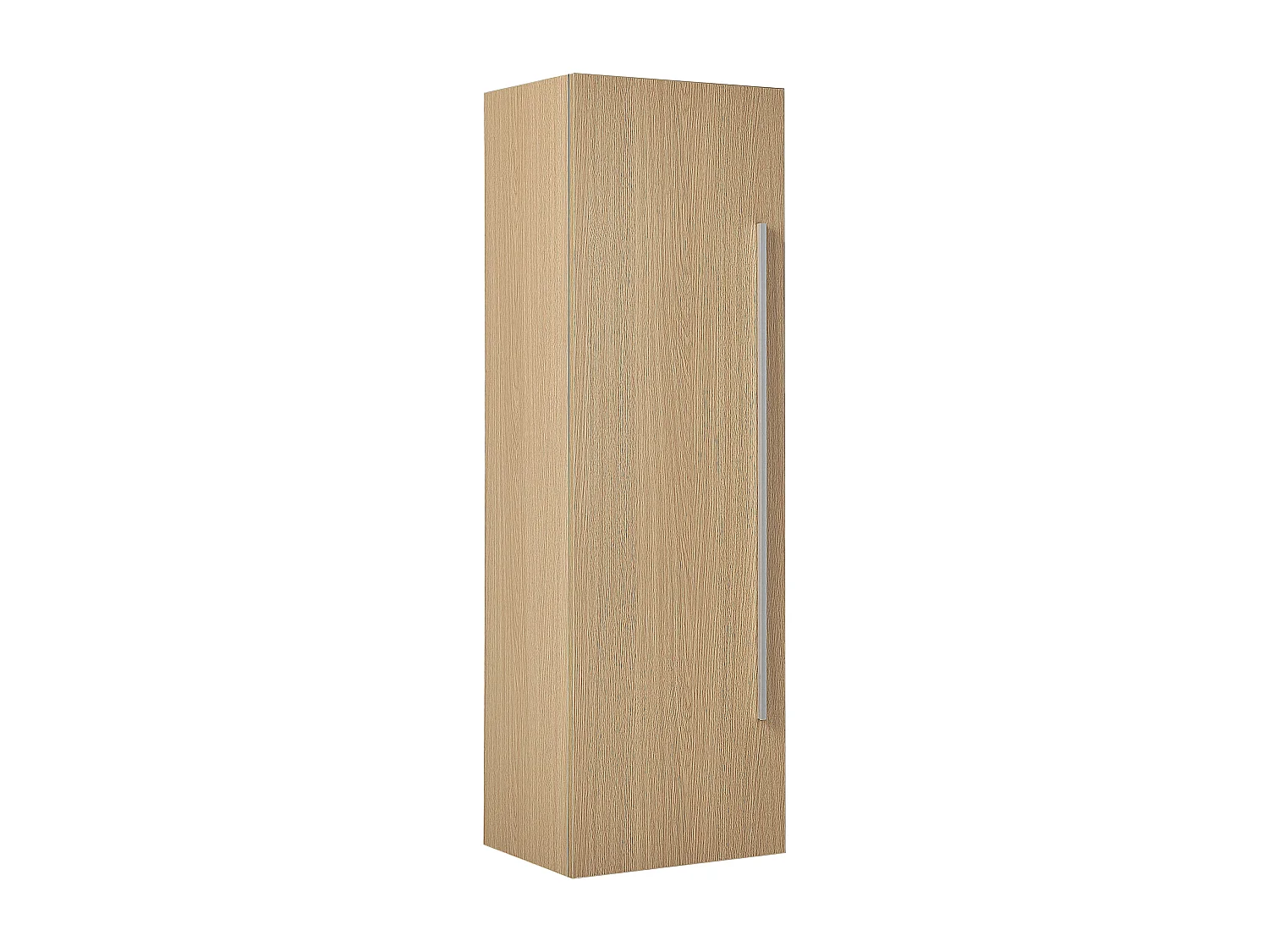 Bad Hängeschrank heller Holzfarbton 132x40x35 cm Holzoptik matt Modern Mataro