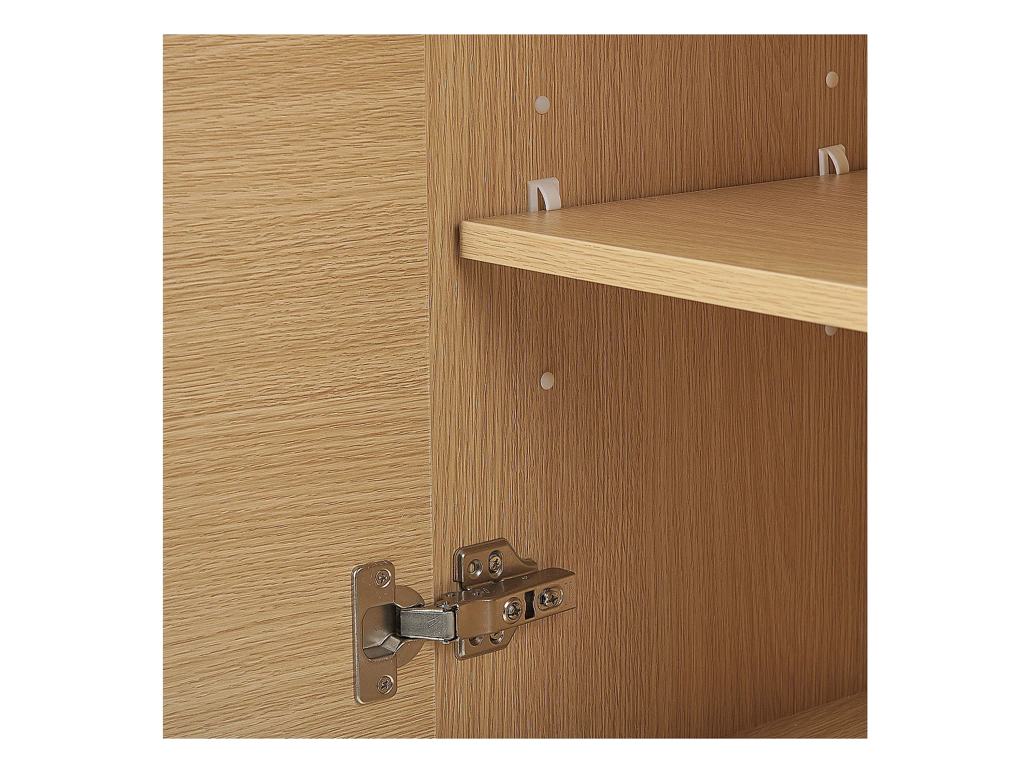 Bad Hängeschrank heller Holzfarbton 132x40x35 cm Holzoptik matt Modern Mataro