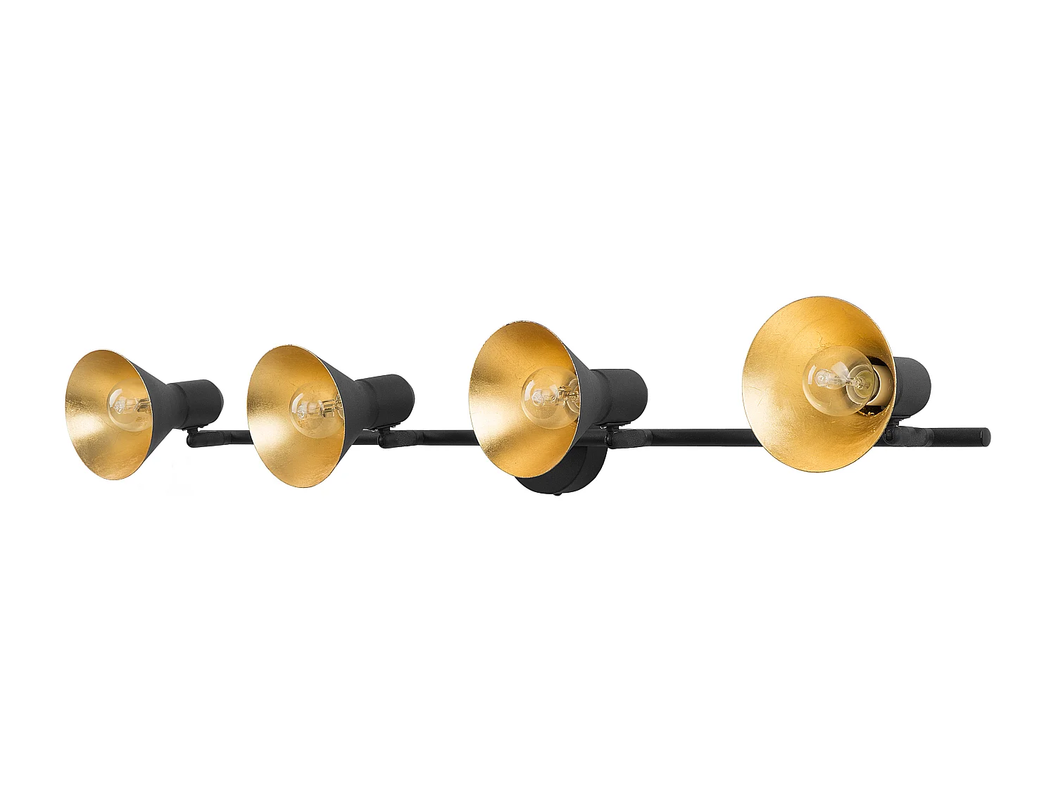 Lampe murale noire et dorée MERSEY IV