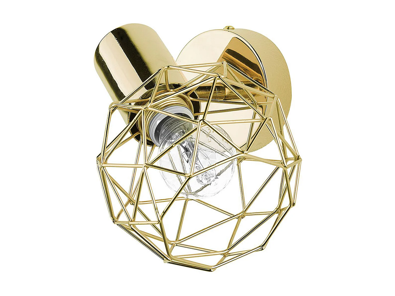 Conjunto de 2 lámparas de foco CHENAB ajustable Metal Dorado