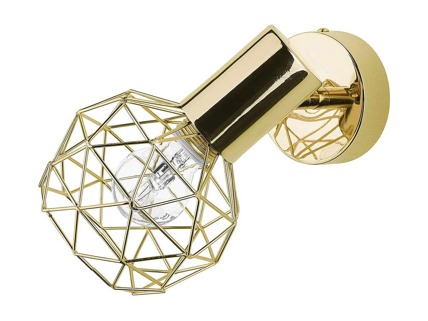 Lot de 2 spots CHENAB Réglable Métal Doré