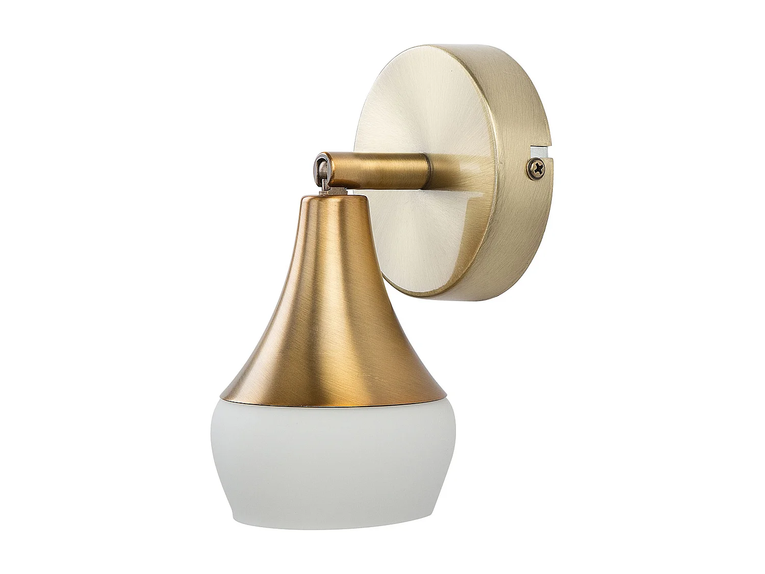 Wandlampe Stahl gold 2er Set industrial Wandleuchte Antler