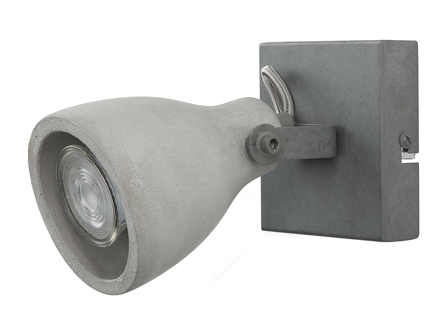 Lot de 2 spots MISTAGO Réglable Béton Gris