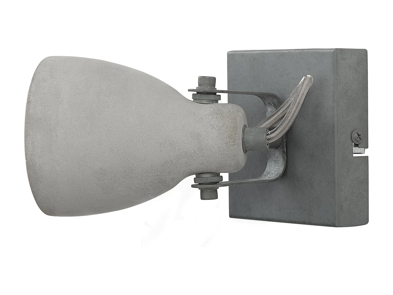 Lot de 2 spots MISTAGO Réglable Béton Gris