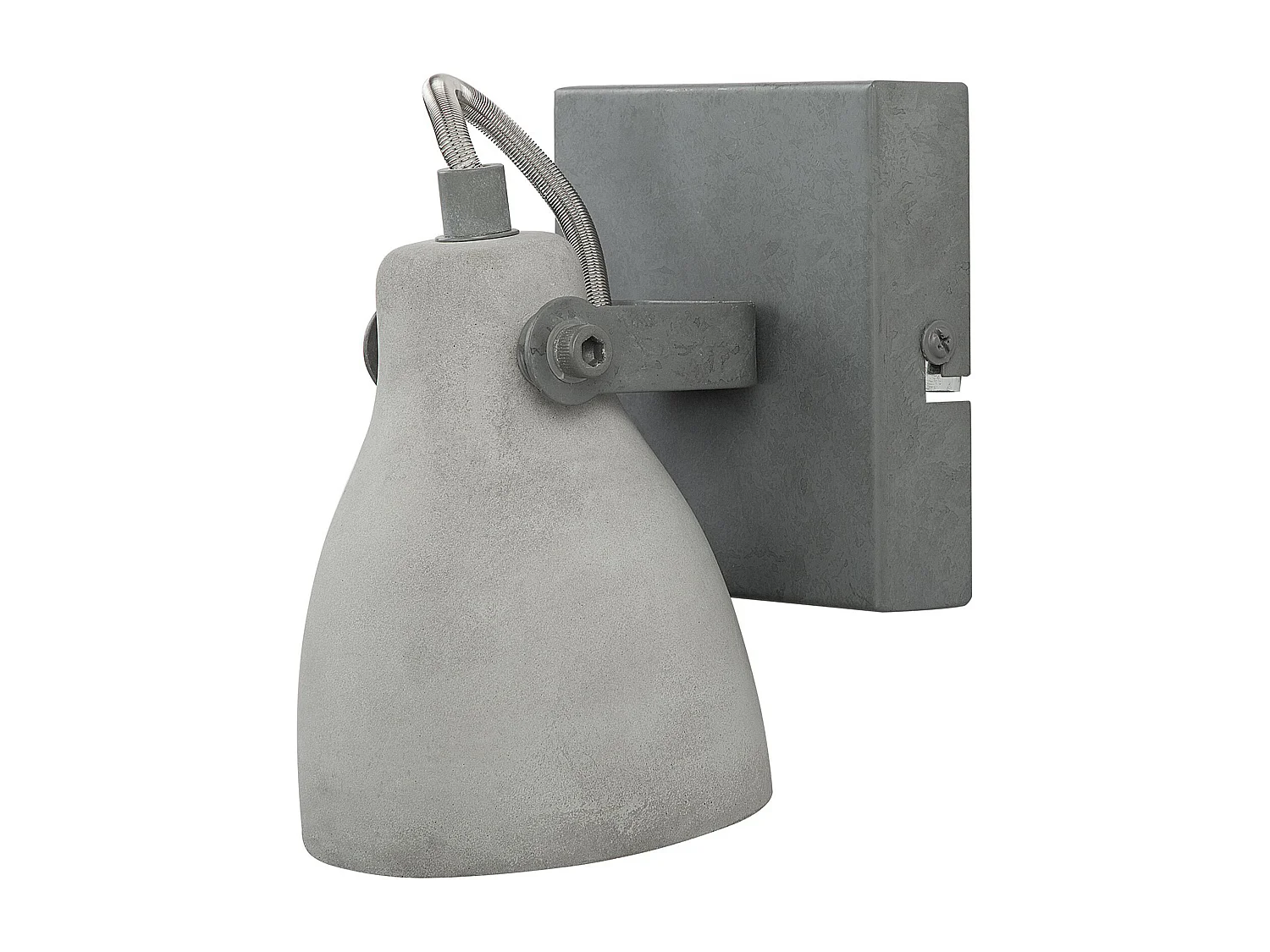 Lot de 2 spots MISTAGO Réglable Béton Gris