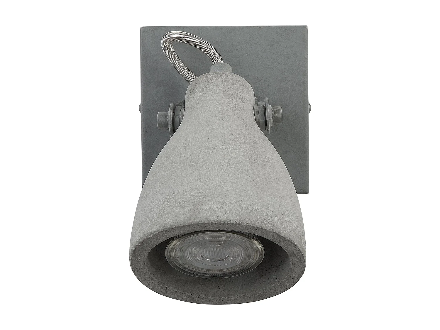 Lot de 2 spots MISTAGO Réglable Béton Gris