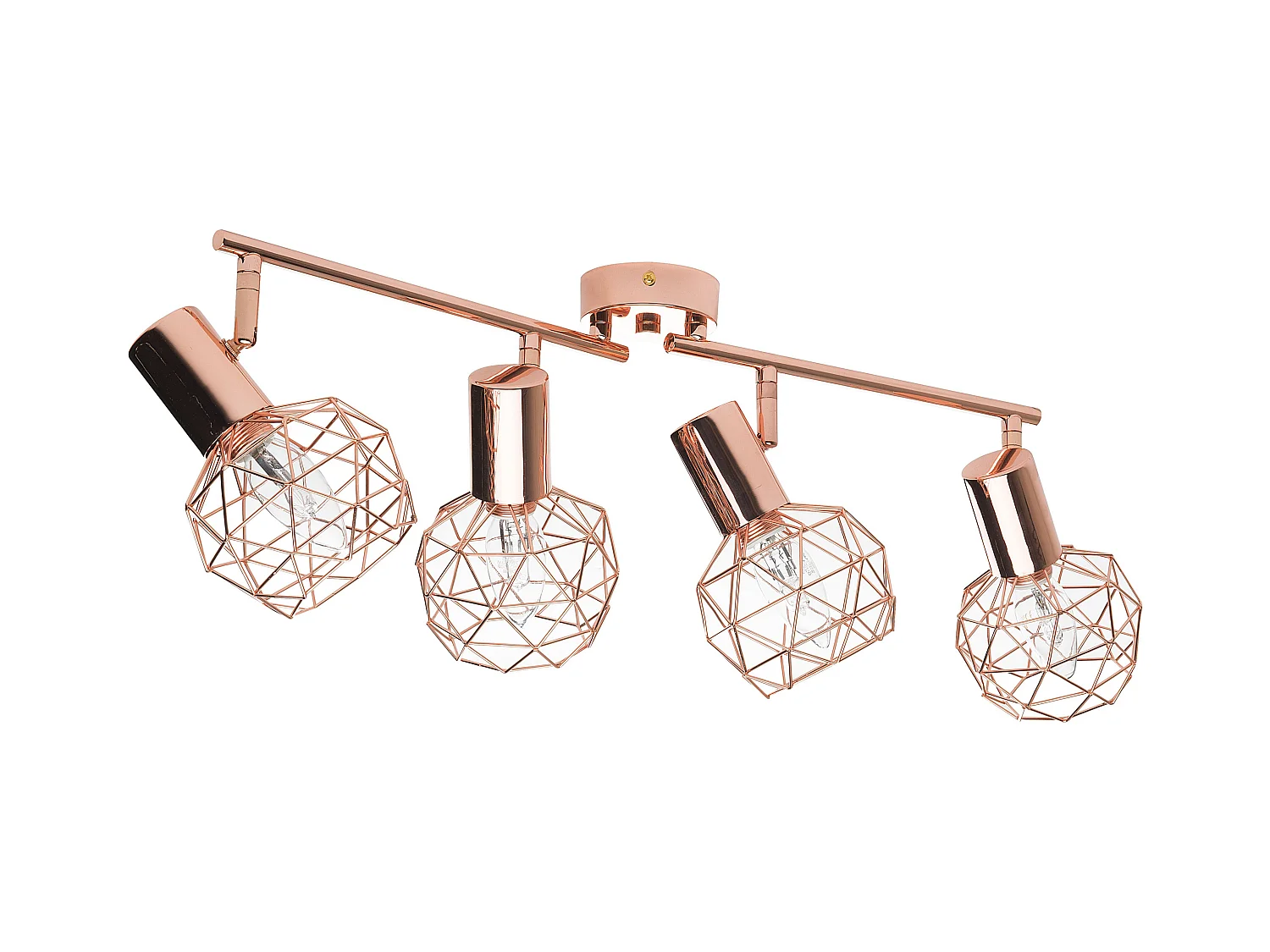 4-lichts spot CHENAB Verstelbaar Metaal Koper