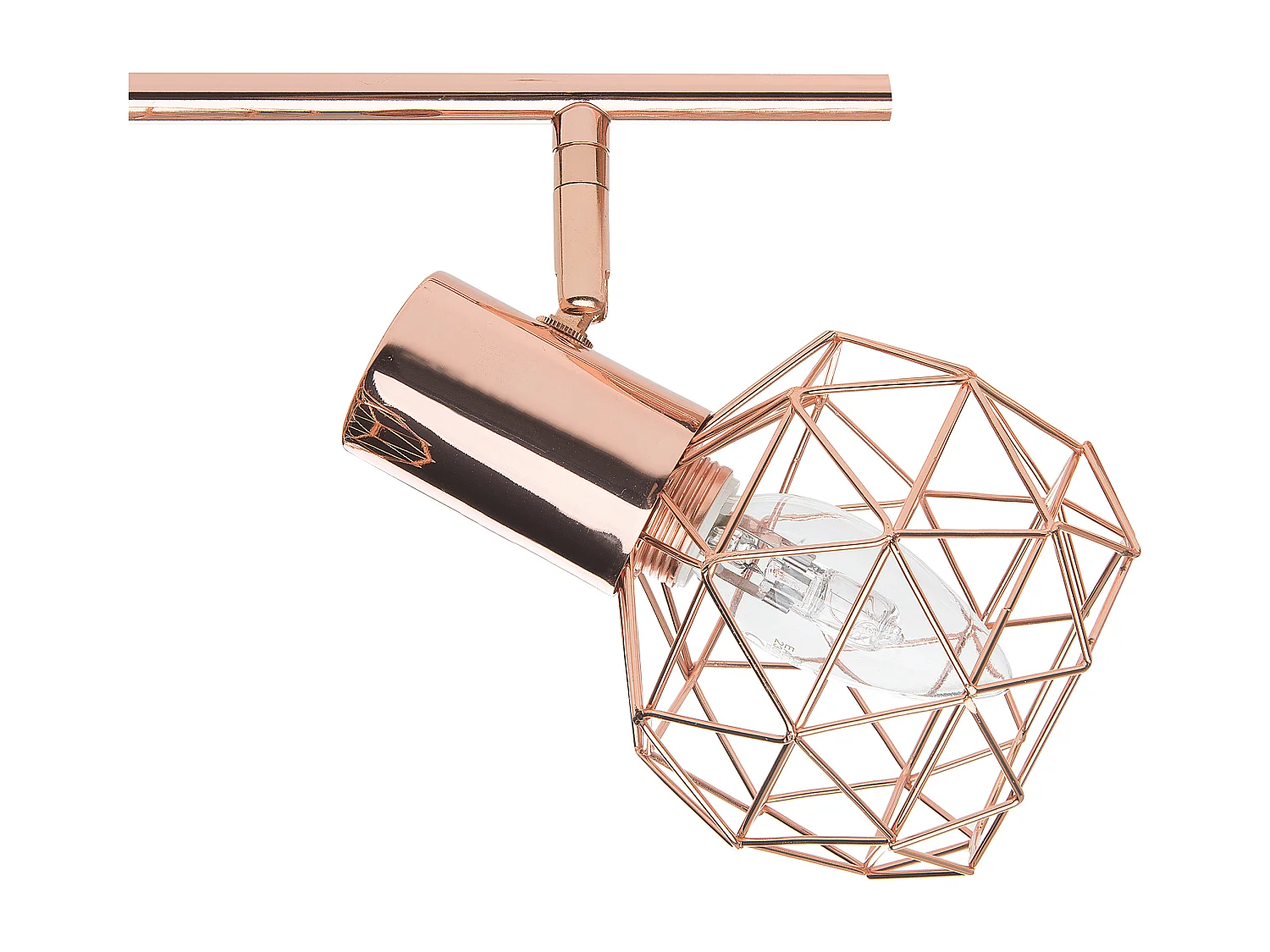 Strahler 4-flammig CHENAB verstellbar Metall Kupfer