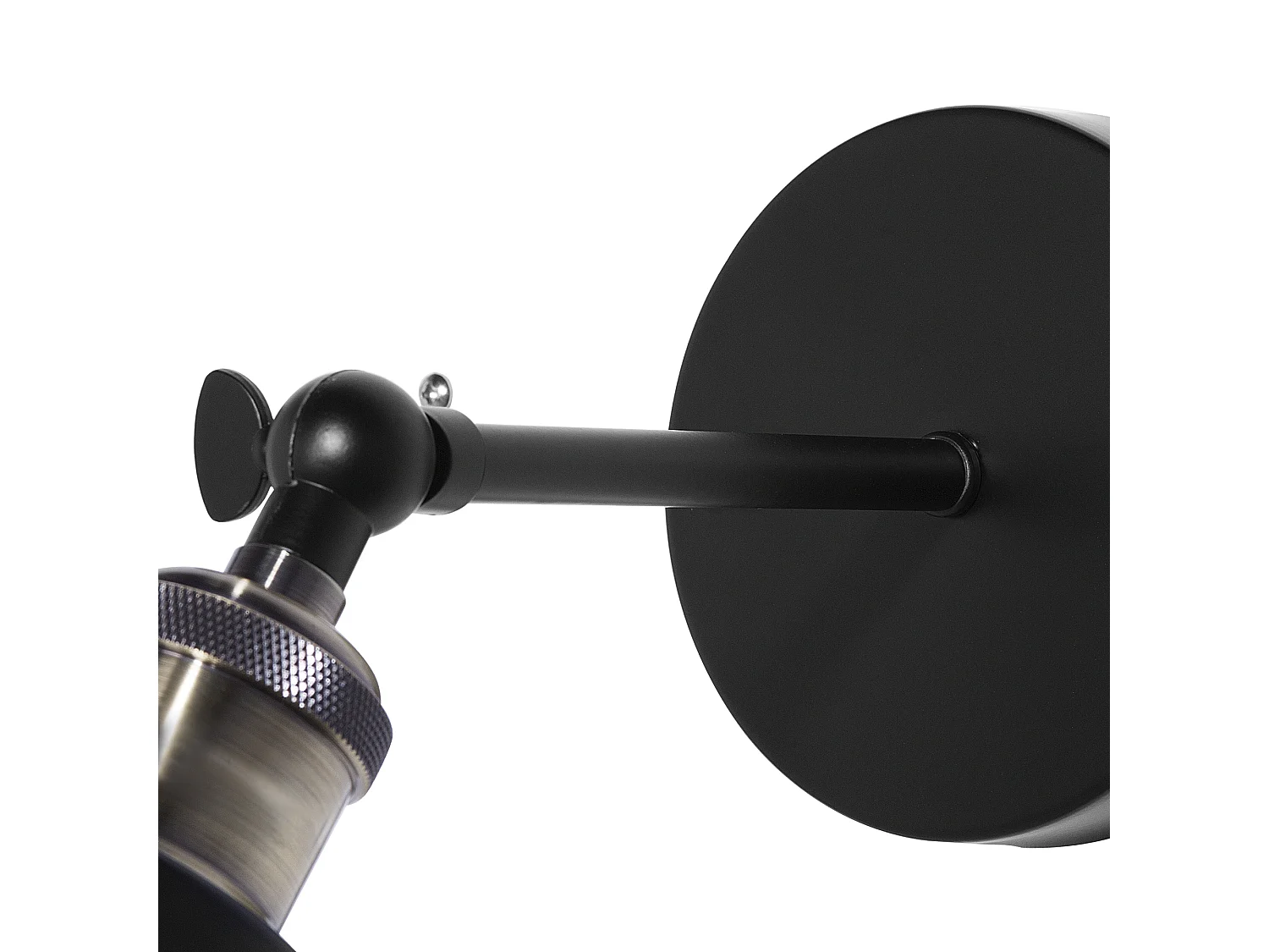 Lot de 2 lampes murales LOVAT Réglable Métal Transparent Noir