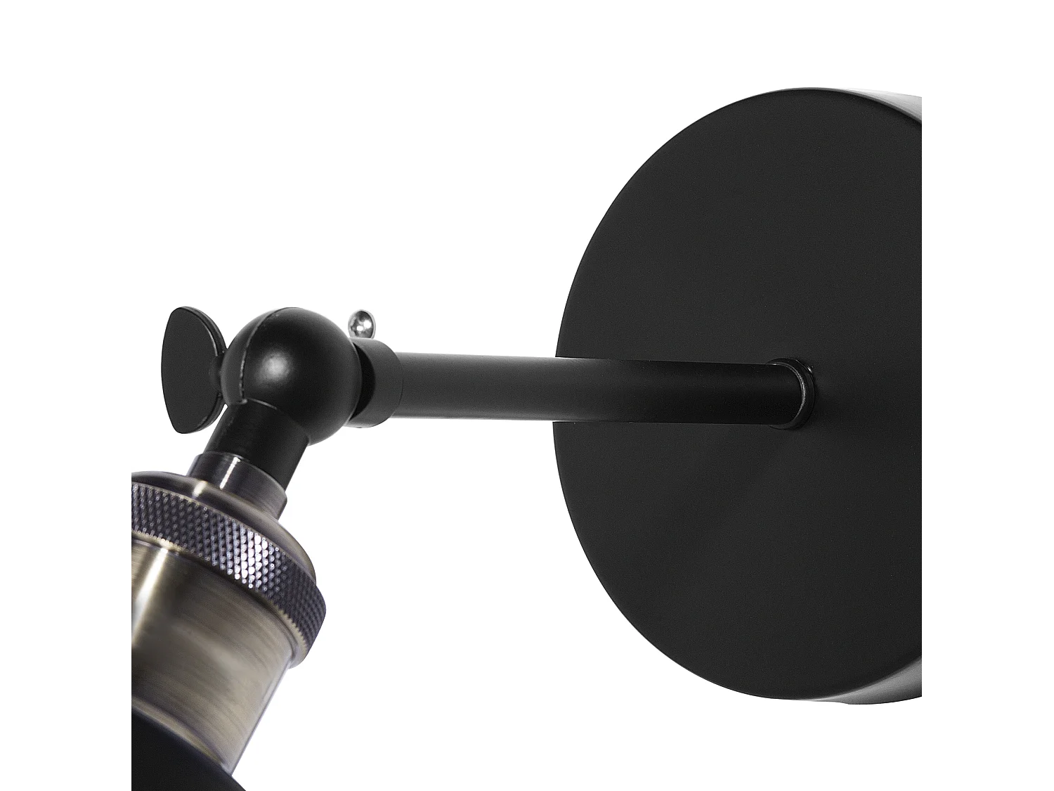 Set van 2 wandlampen LOVAT Verstelbaar Metaal Transparant Zwart