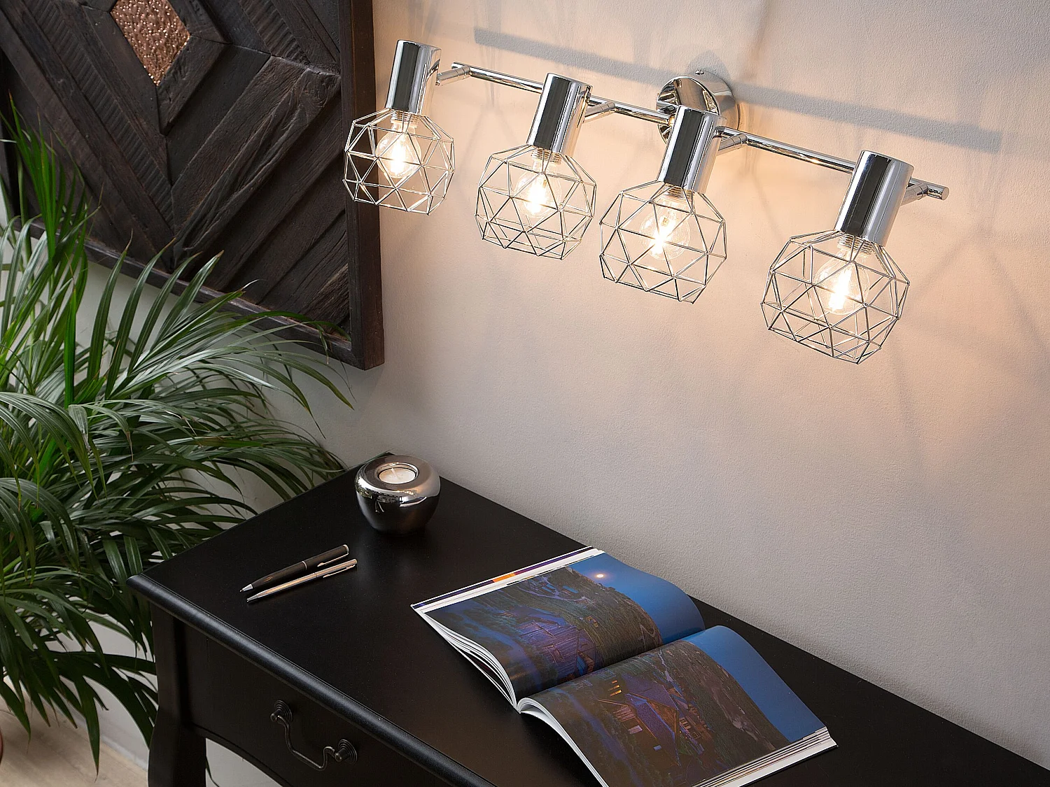 Plafondlamp zilver CHENAB