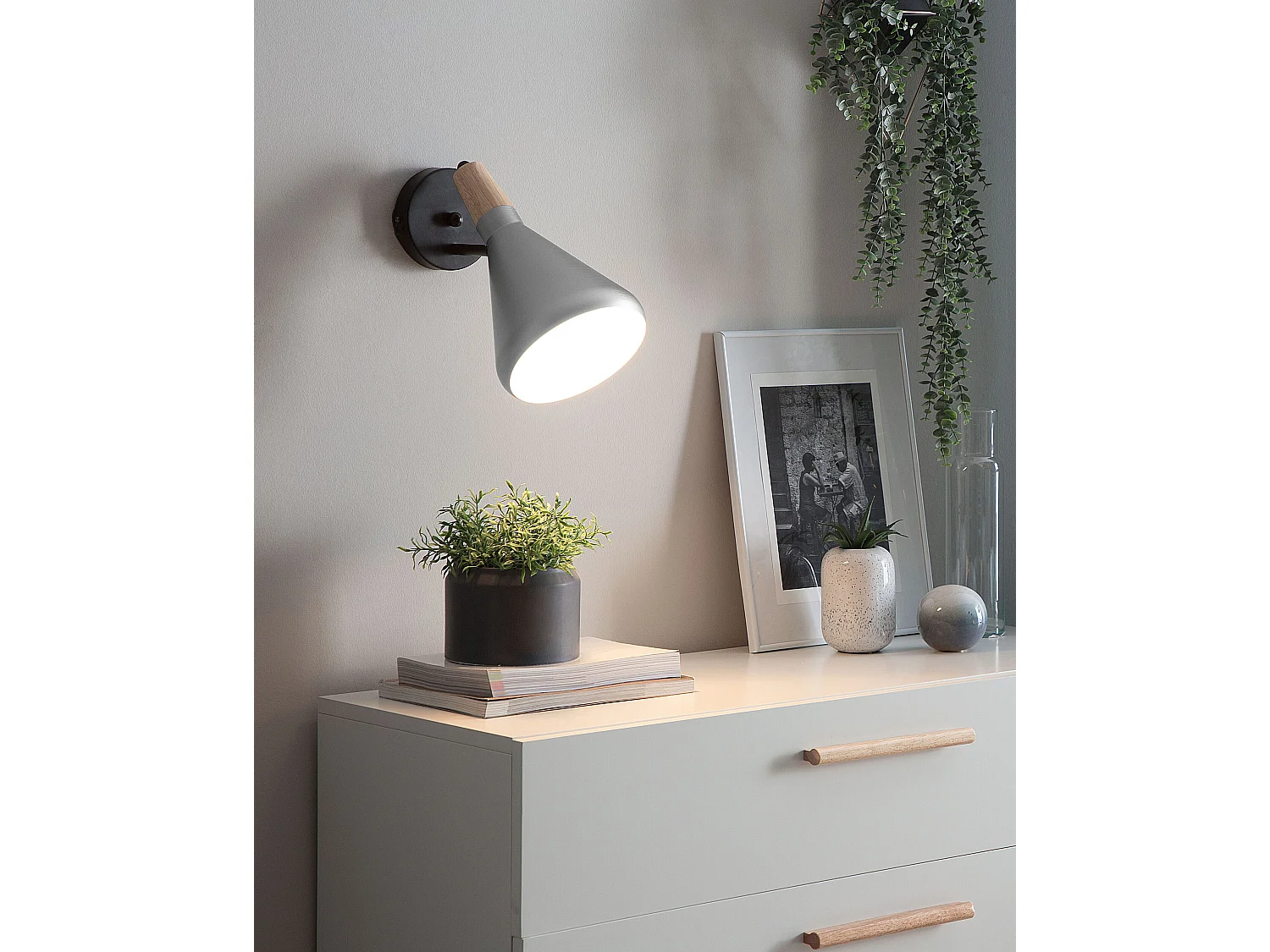 Applique murale argentée SCARPE