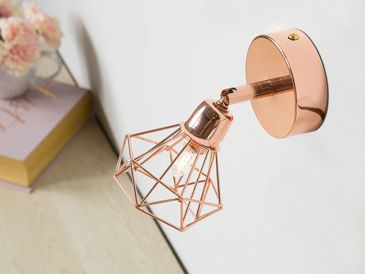 Lot de 2 spots ERMA Réglable Métal Cuivré