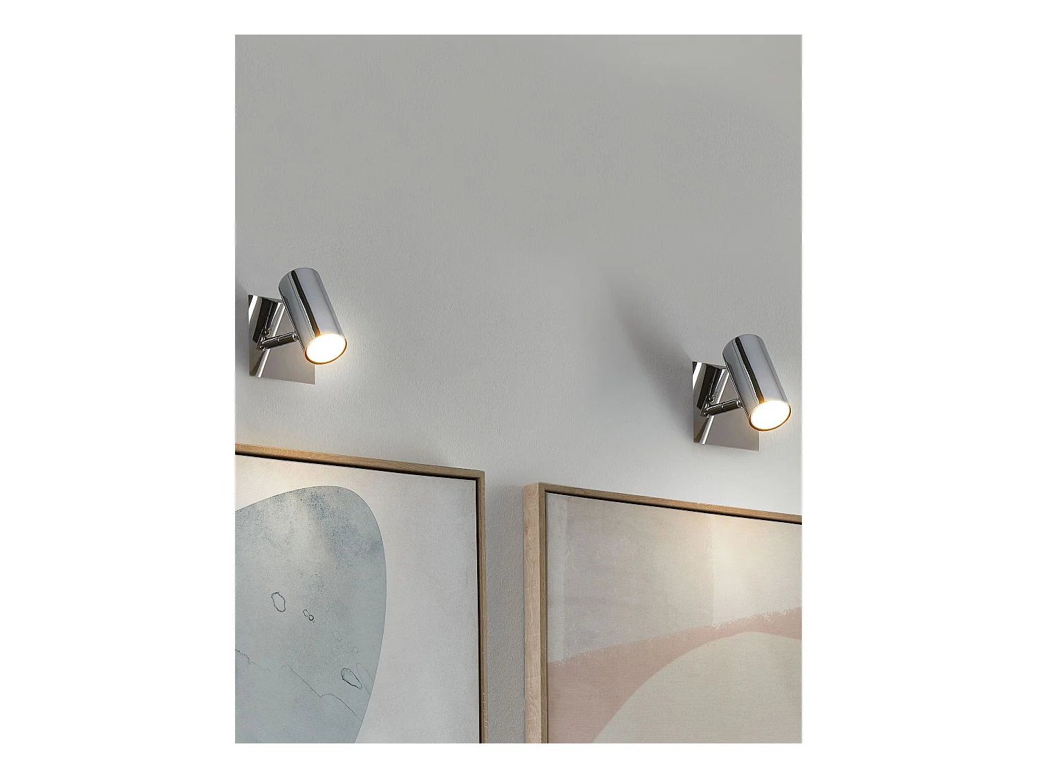 Strahler 2er Set ROSETTA verstellbar Metall Silber