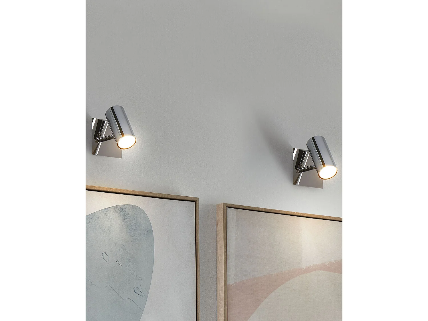 Lot de 2 spots ROSETTA Réglable Métal Argenté