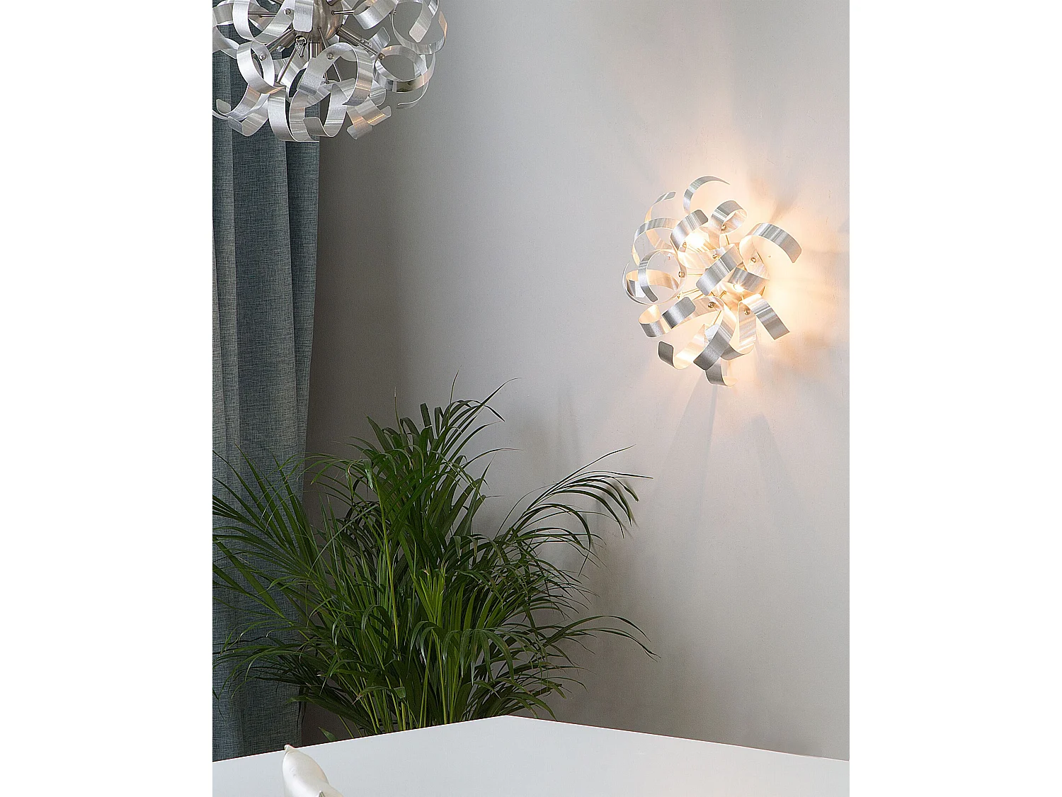 Lámpara de pared ICANA Metal Plateado