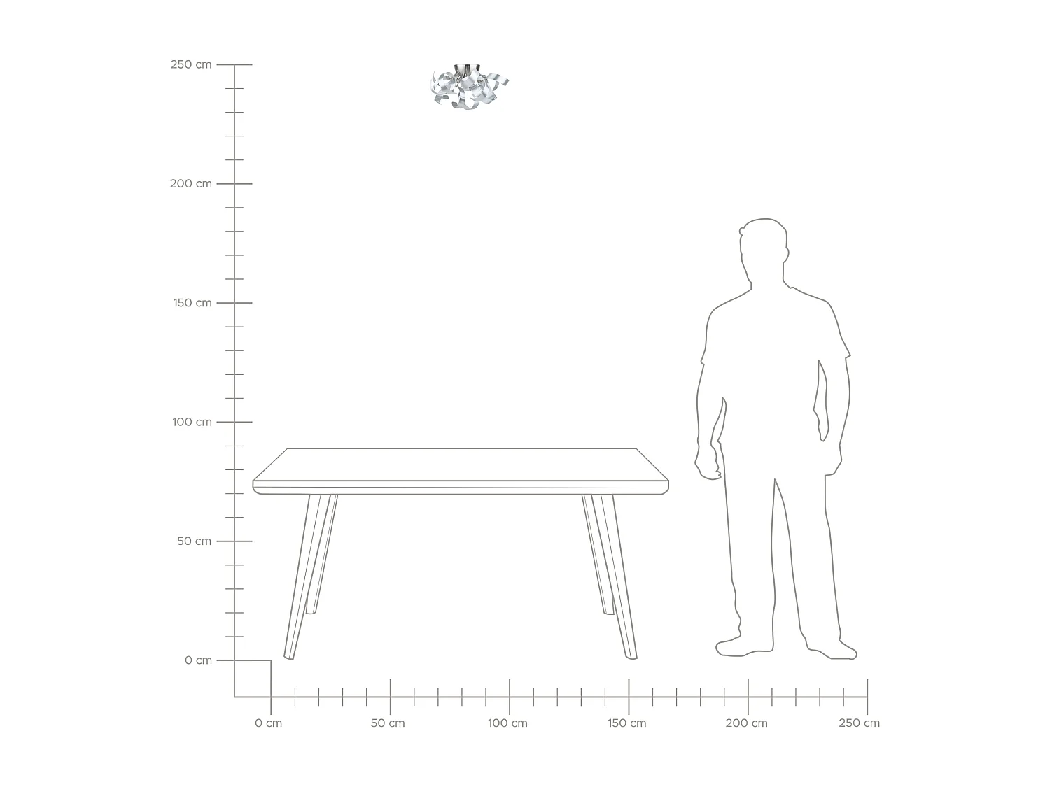 Lámpara de pared ICANA Metal Plateado