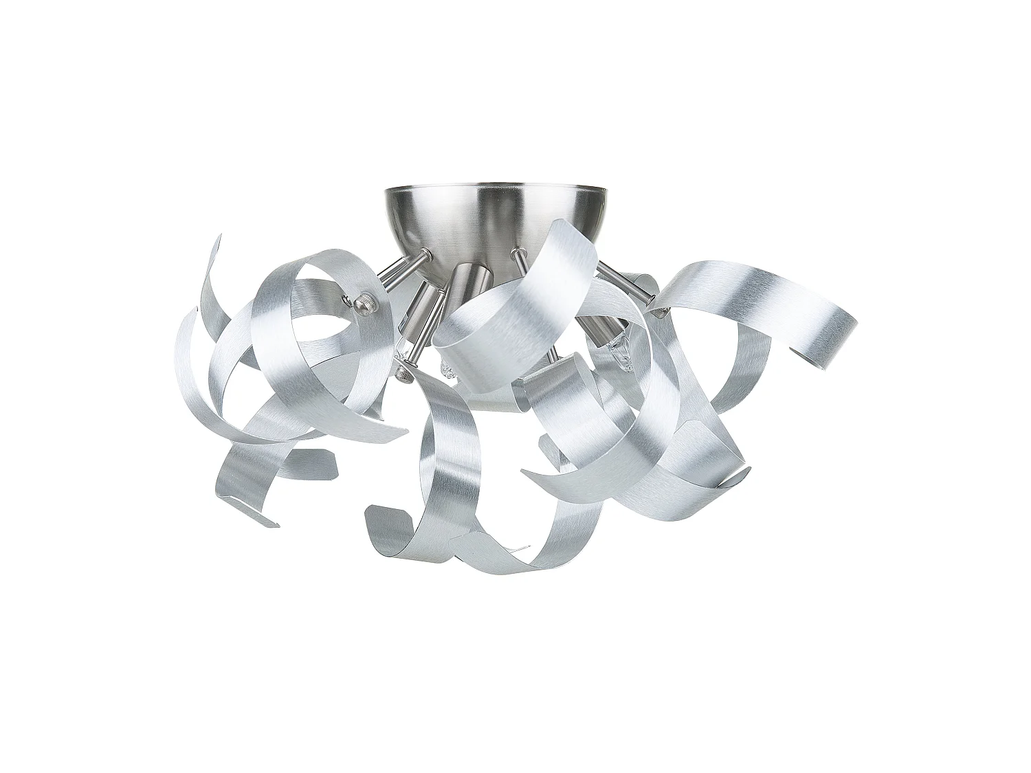 Moderne verschnörkelte Wandlampe Silbern Icana