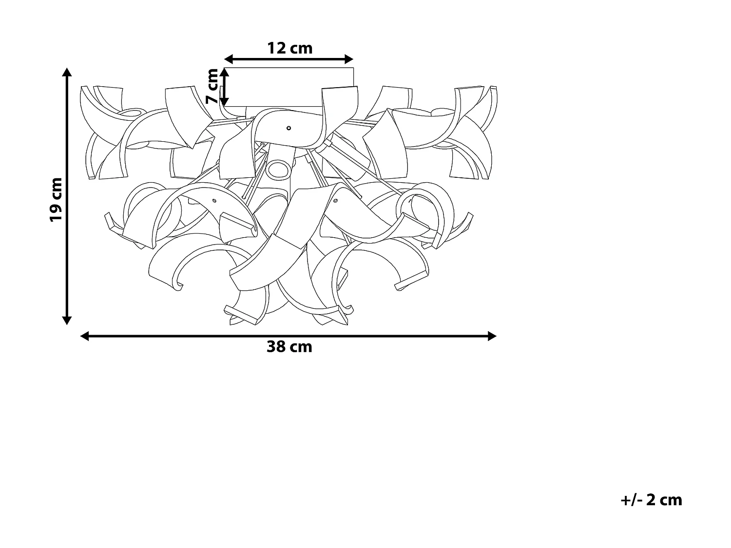 Lampa ścienna ICANA Metal Srebrny