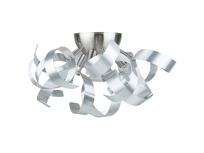 Moderne verschnörkelte Wandlampe Silbern Icana