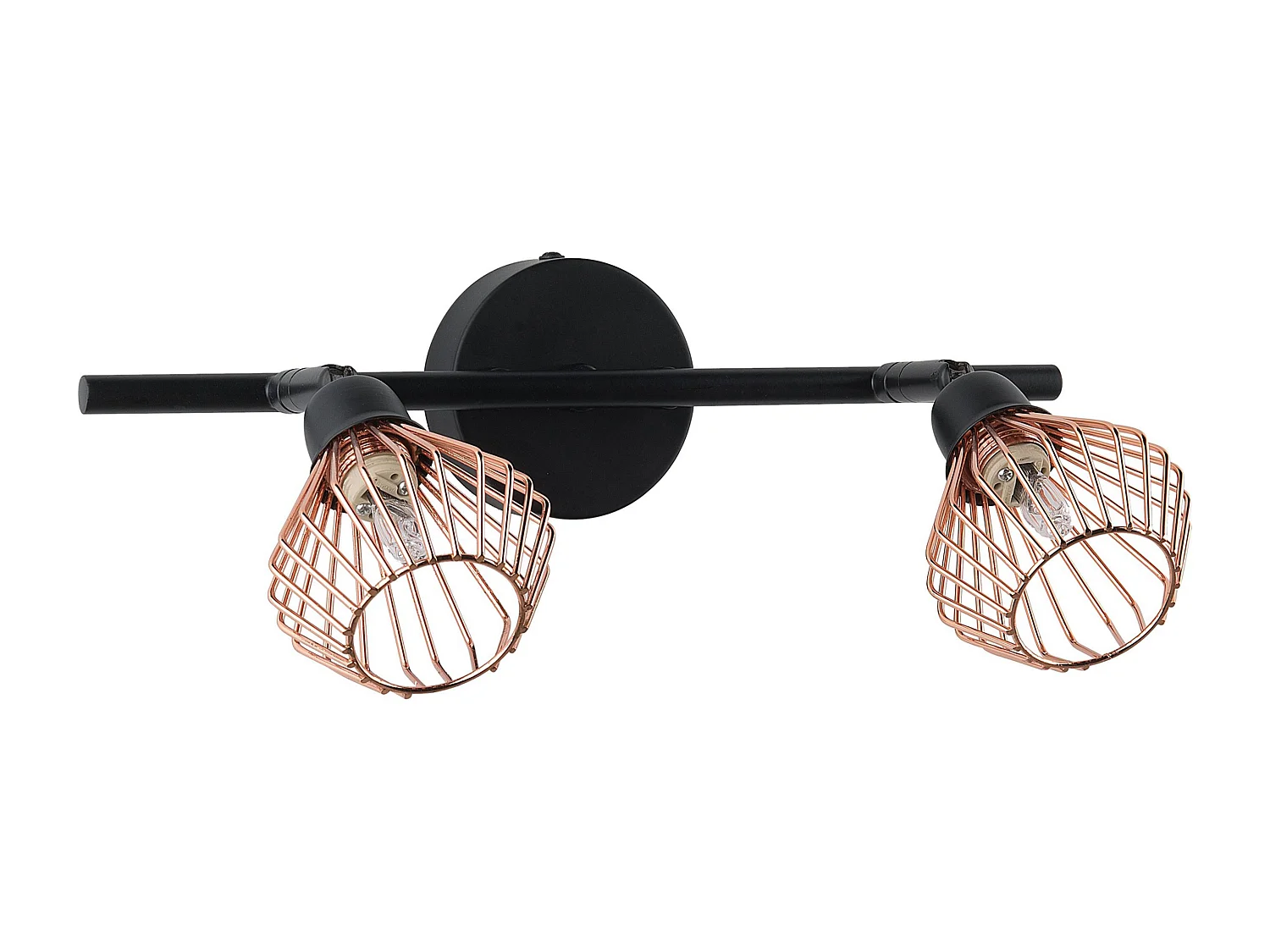 2-lichts spot VOLGA Verstelbaar Metaal Zwart