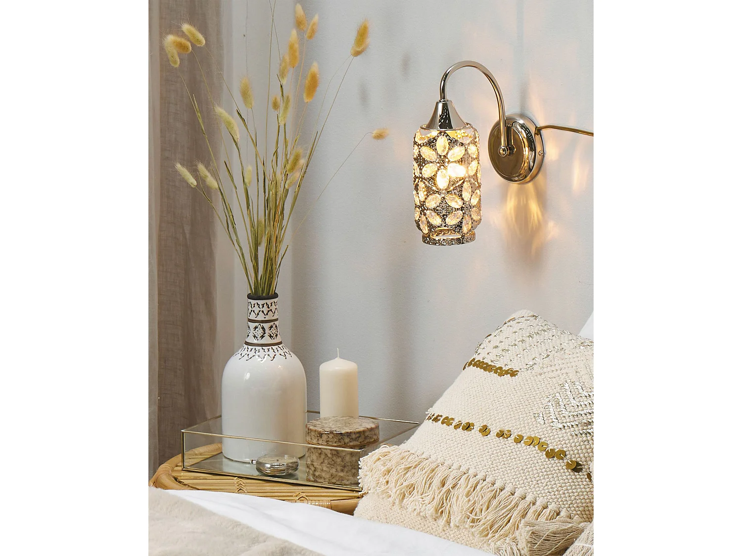 Applique murale argenté SYSOLA