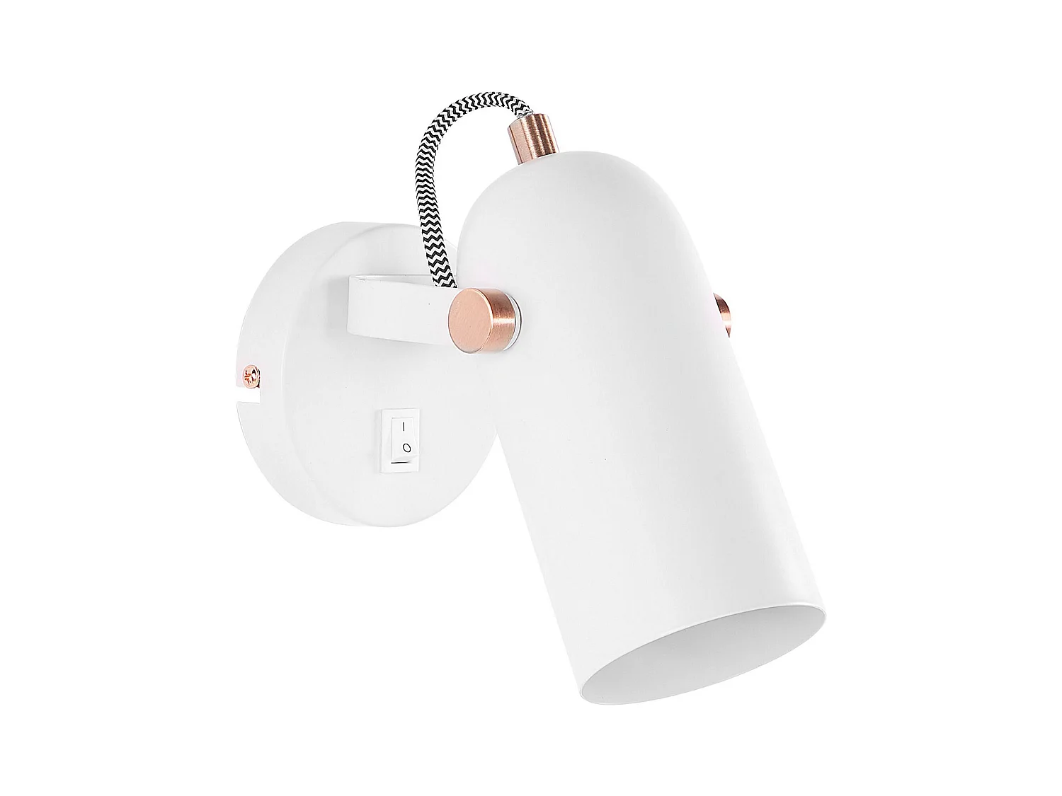 Lampe spot TYRIA Réglable Métal Blanc