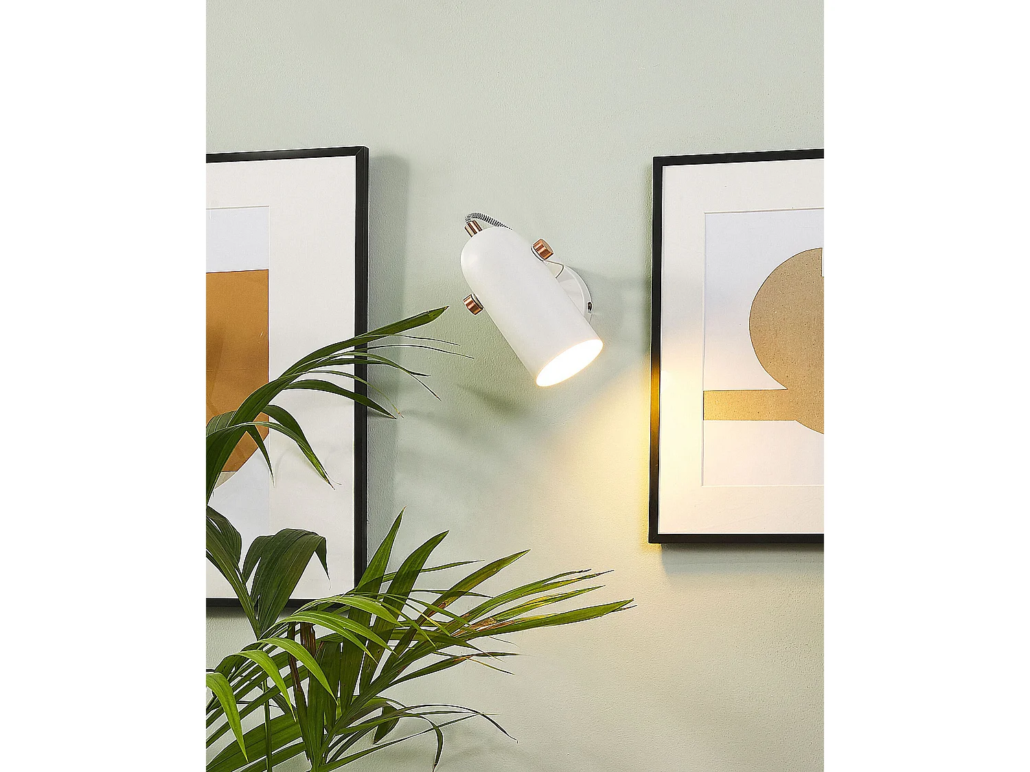 Lampe spot TYRIA Réglable Métal Blanc