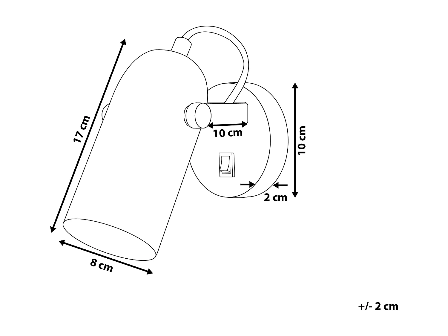 Lampe spot TYRIA Réglable Métal Blanc