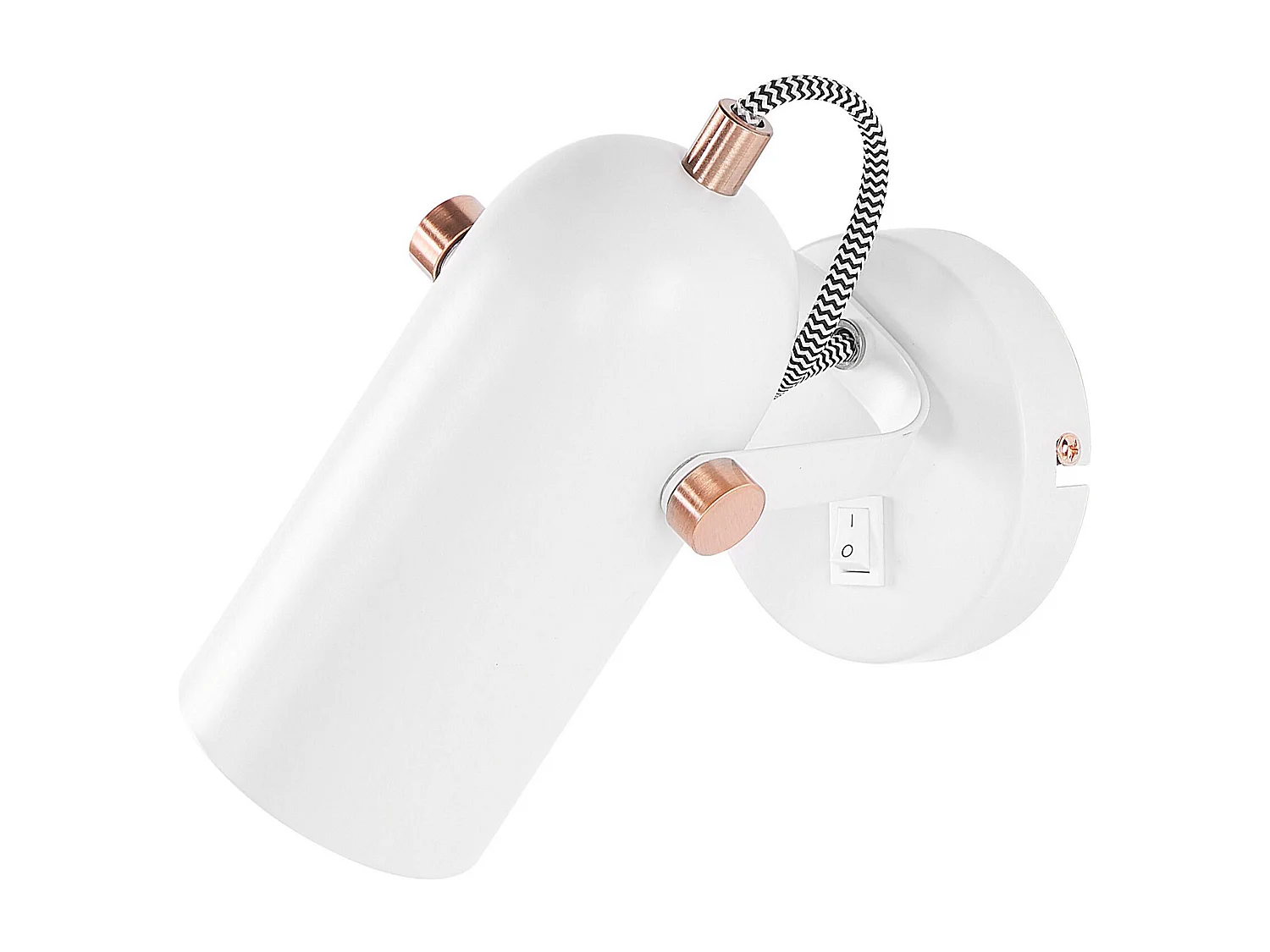 Lampe spot TYRIA Réglable Métal Blanc