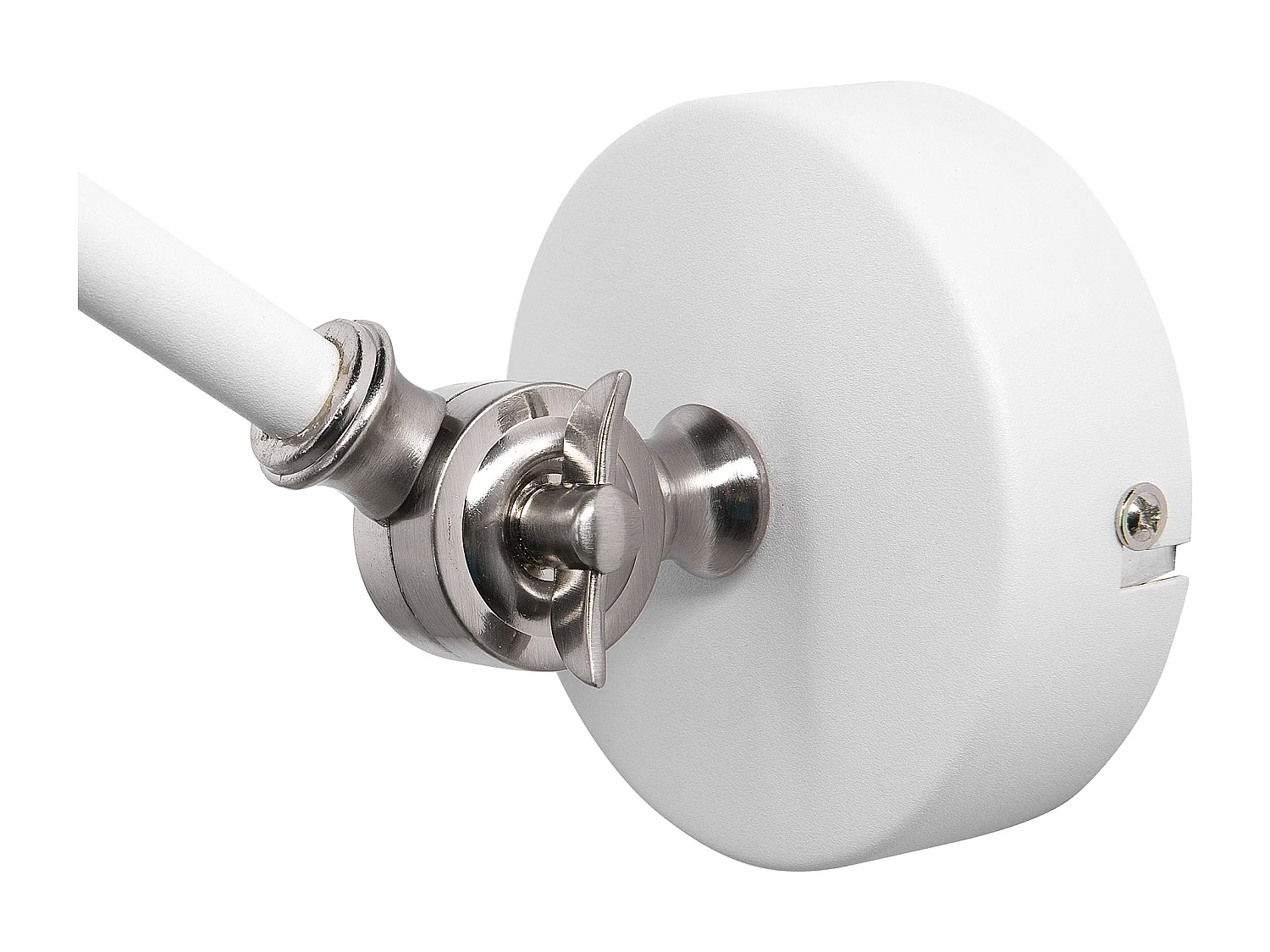 Set di 2 lampade da parete MISSISSIPPI Regolabile Metallo Bianco