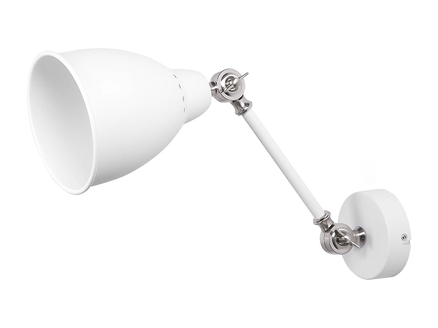 Lot de 2 lampes murales MISSISSIPPI Réglable Métal Blanc